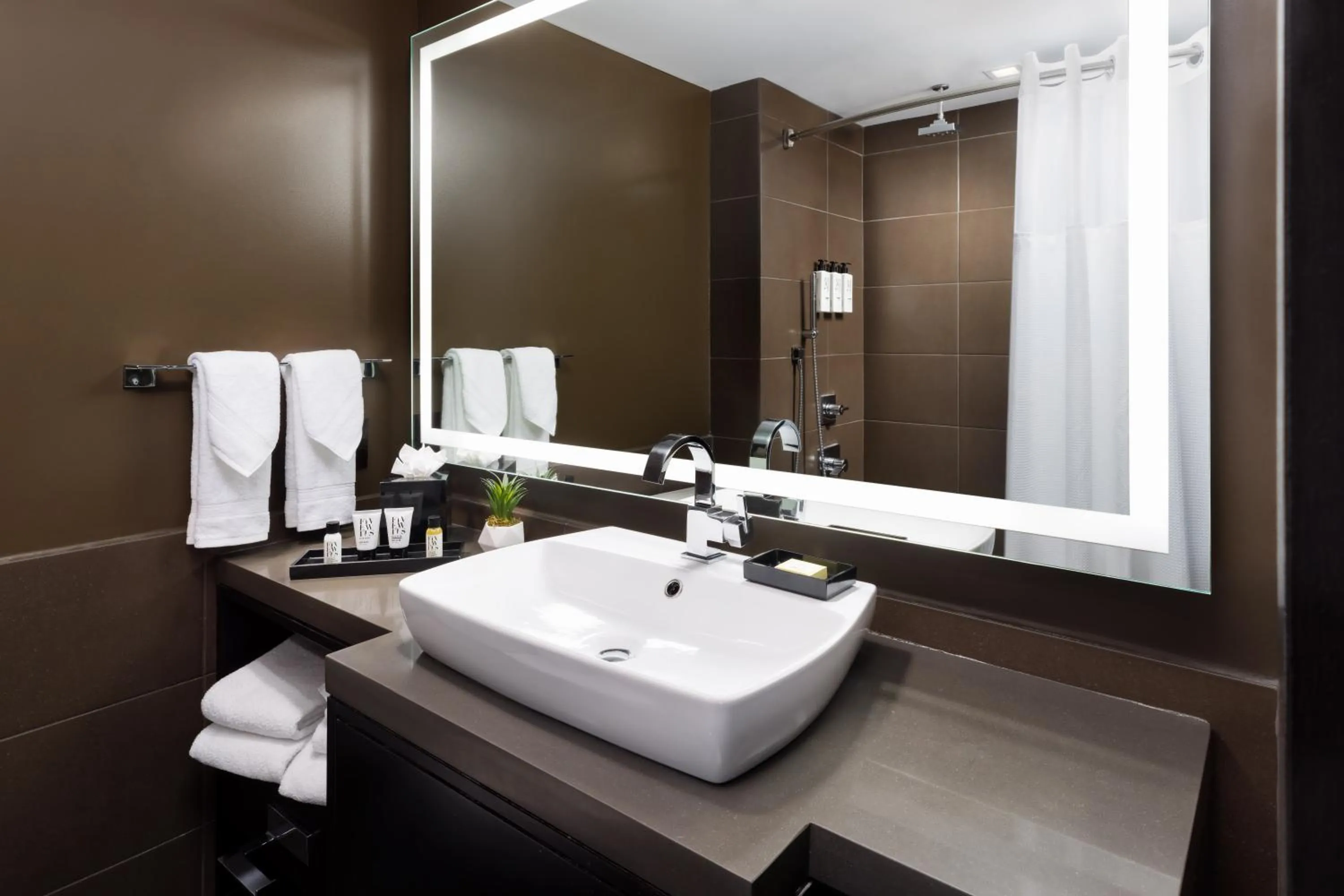 Bathroom in M Social Hotel Times Square New York