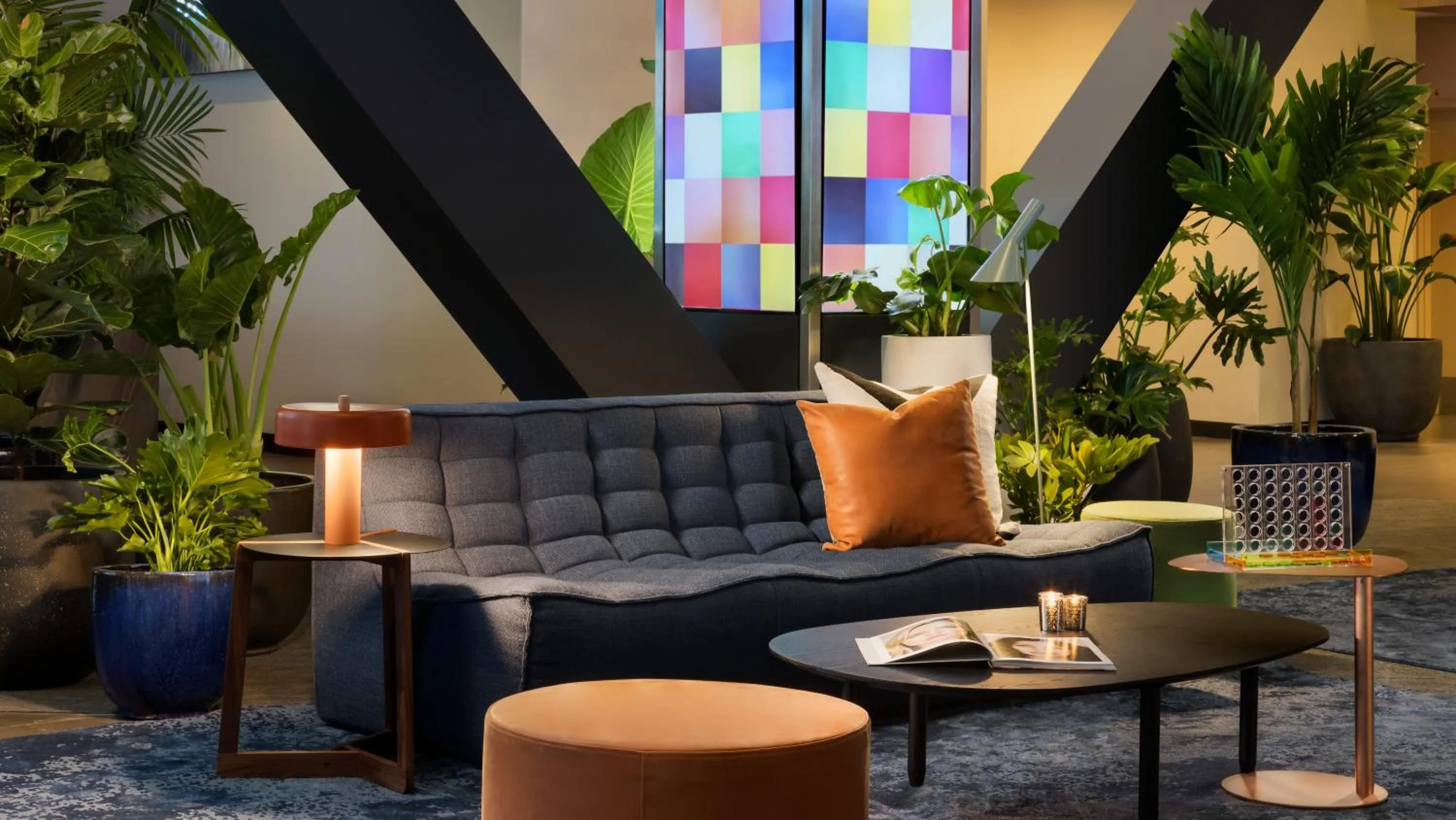 Seating area in M Social Hotel Times Square New York