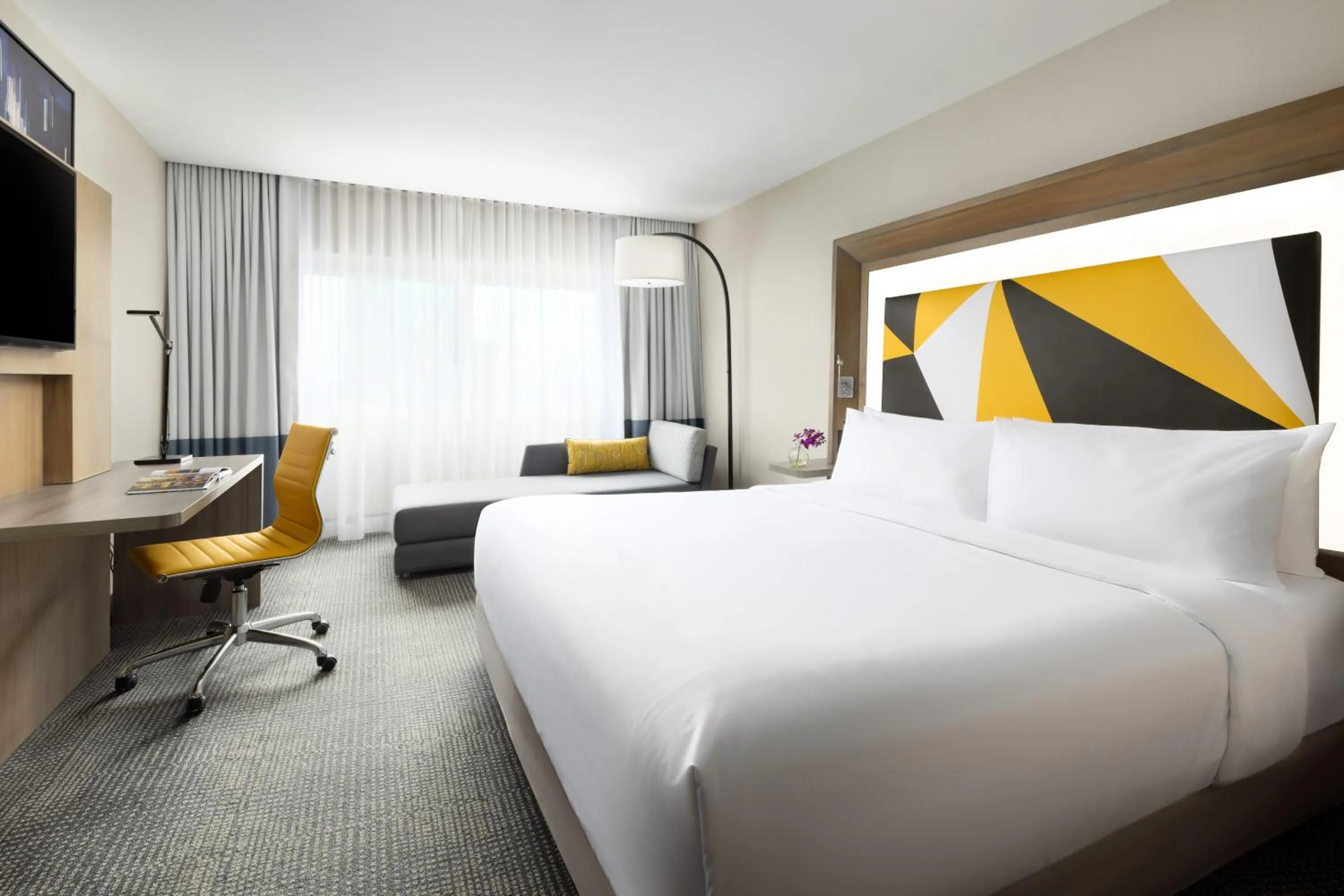 Bedroom, Bed in M Social Hotel Times Square New York