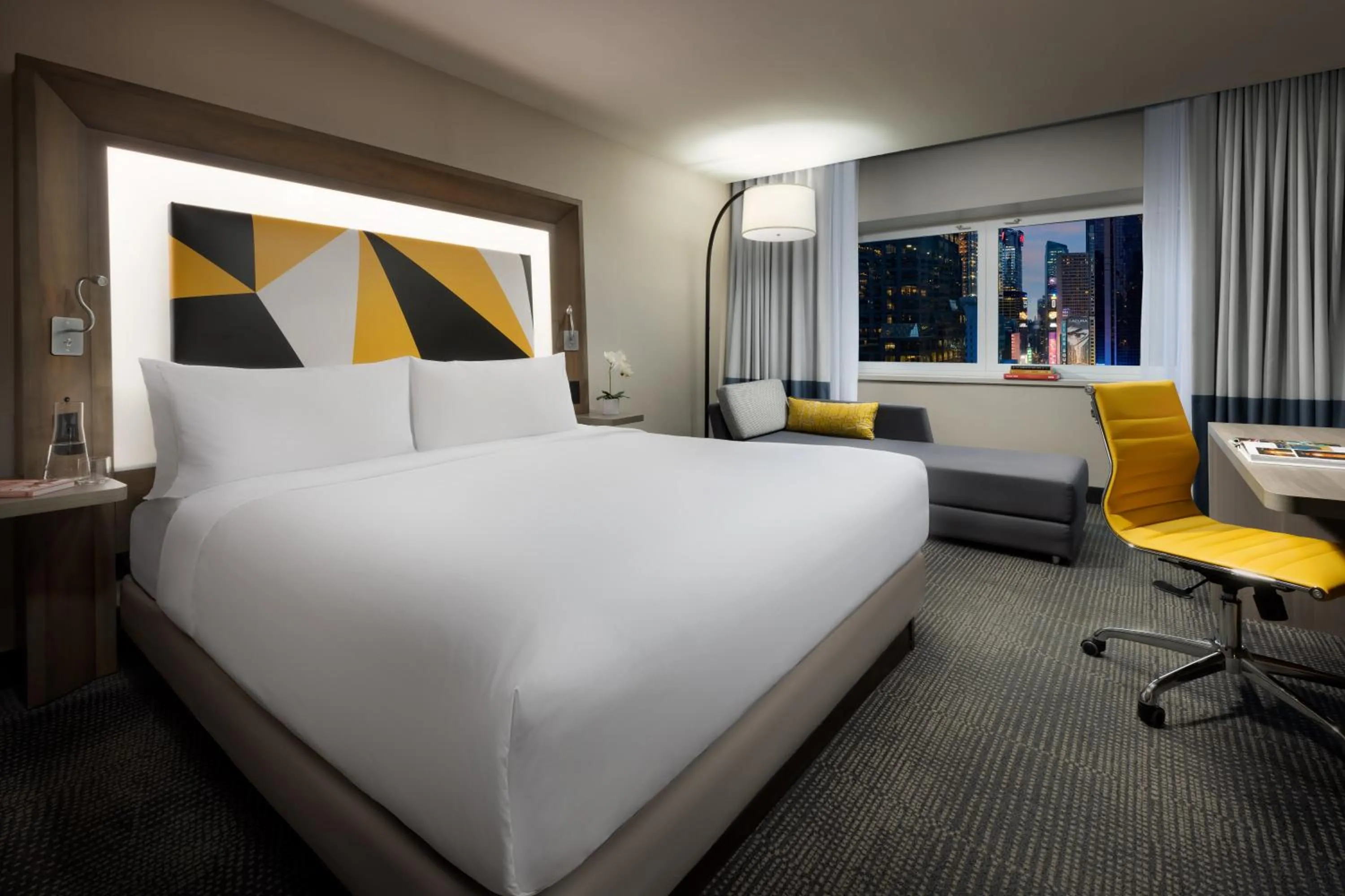 Bedroom, Bed in M Social Hotel Times Square New York