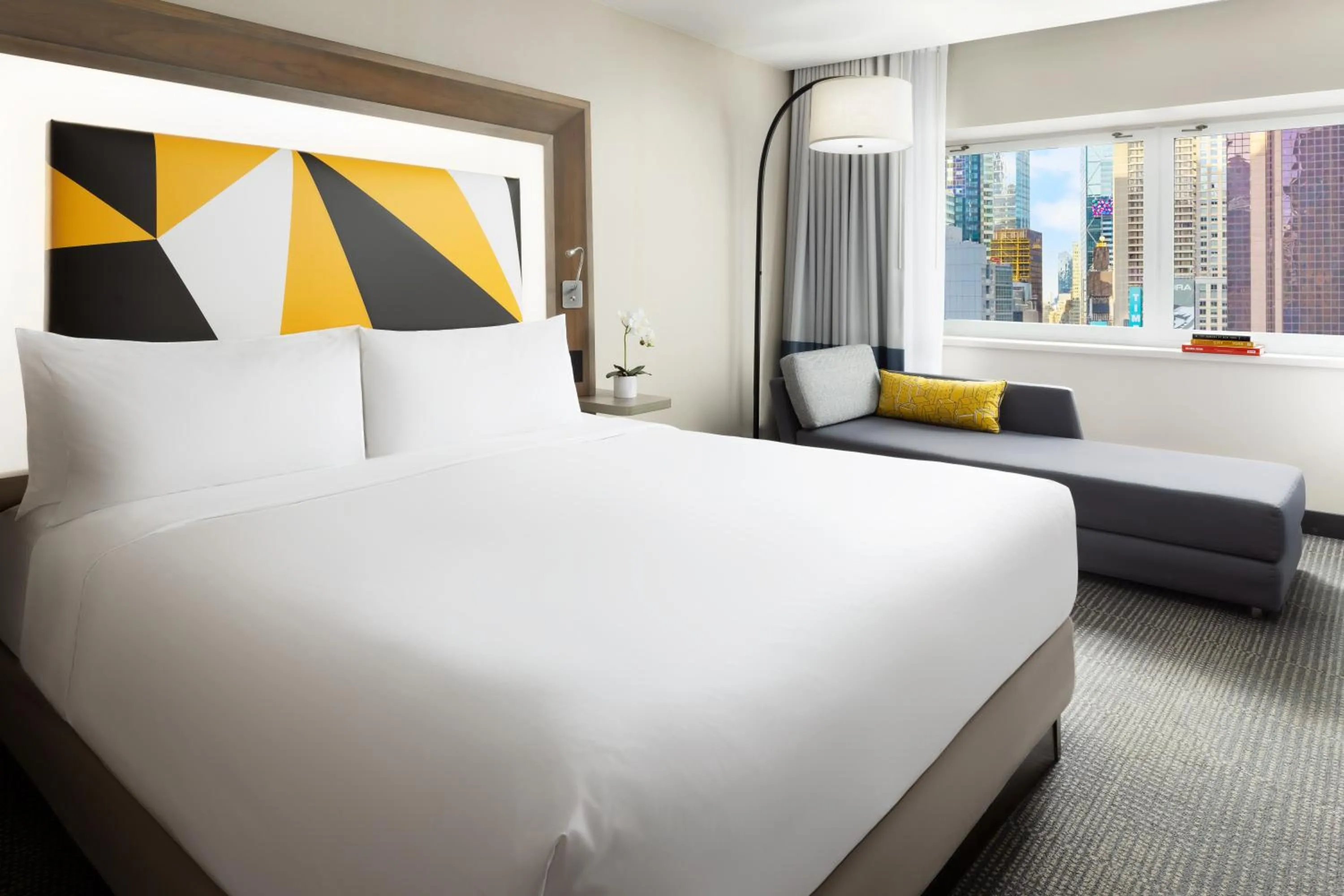 Bedroom, Bed in M Social Hotel Times Square New York