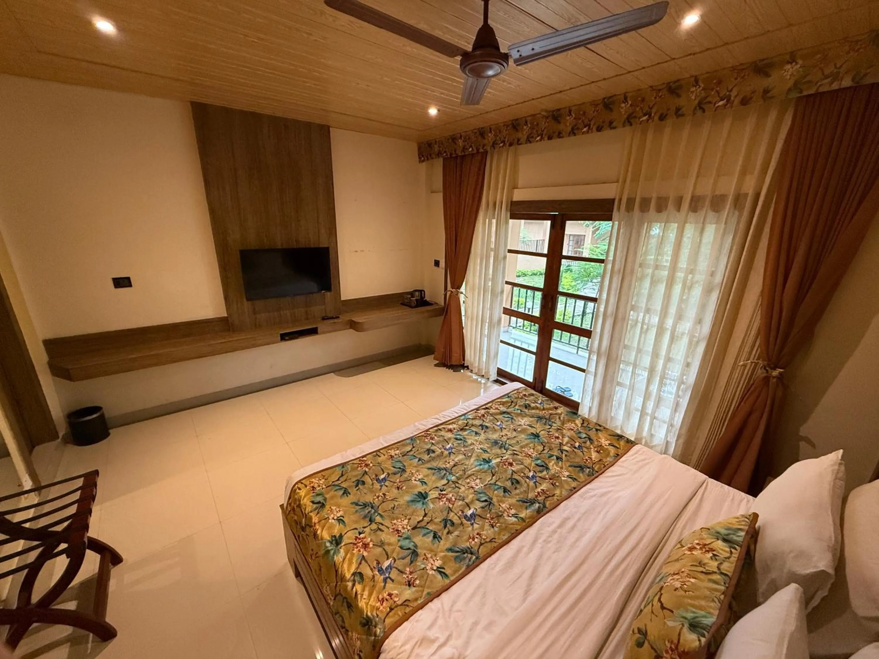 Bed in Kaziranga Eco Village Resort