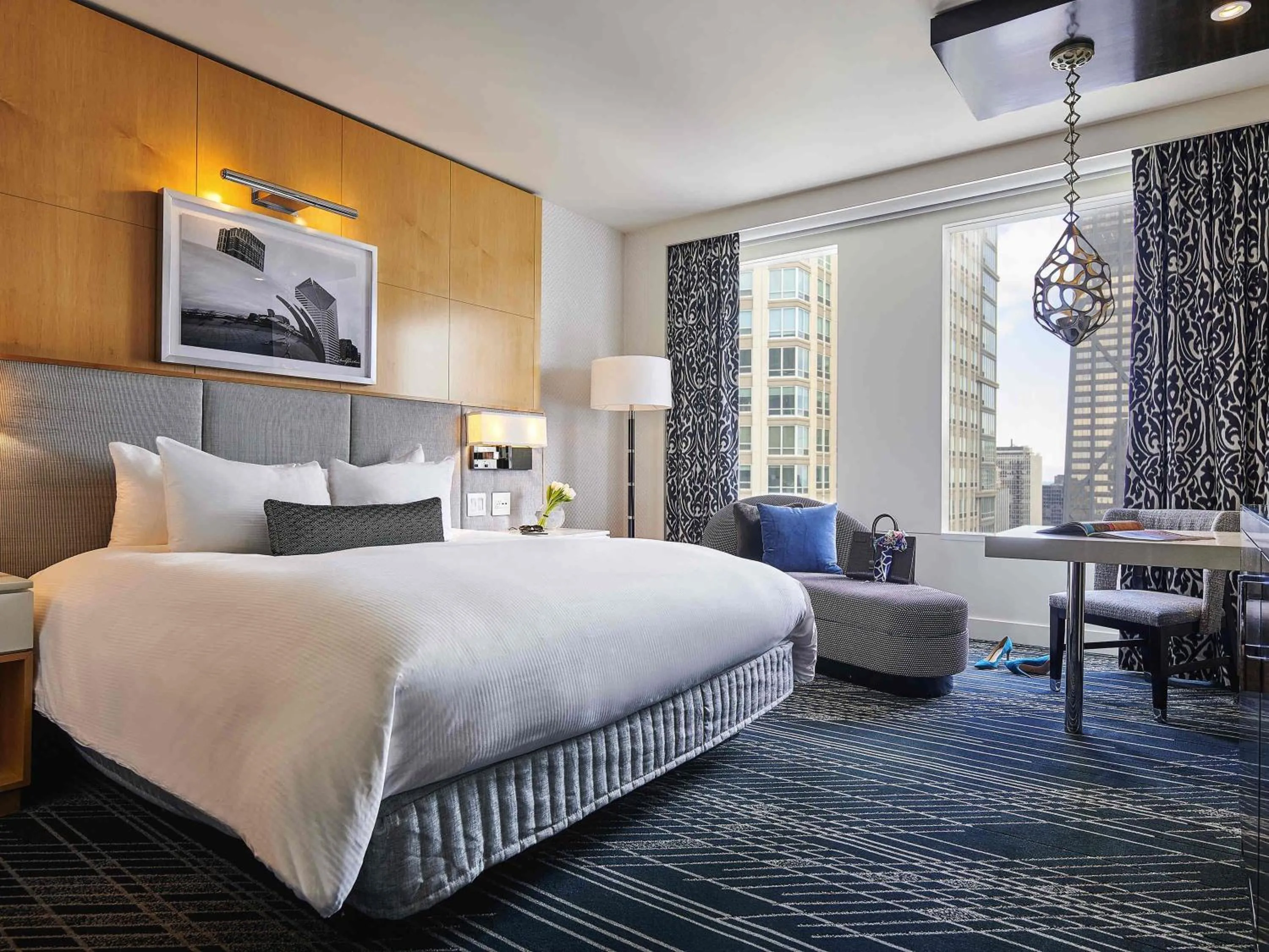 Bedroom, Bed in Sofitel Chicago Magnificent Mile