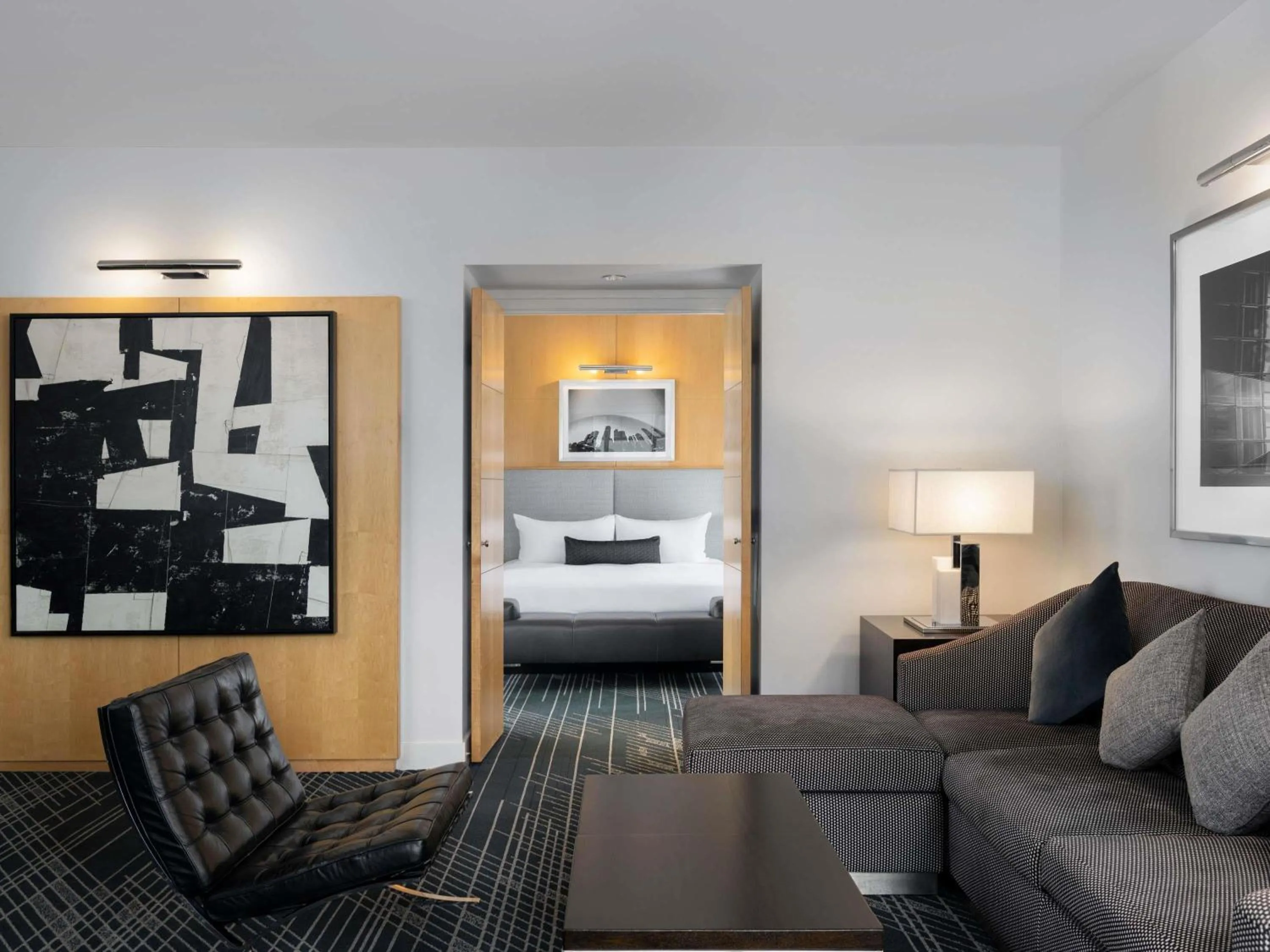 Property building, Bed in Sofitel Chicago Magnificent Mile