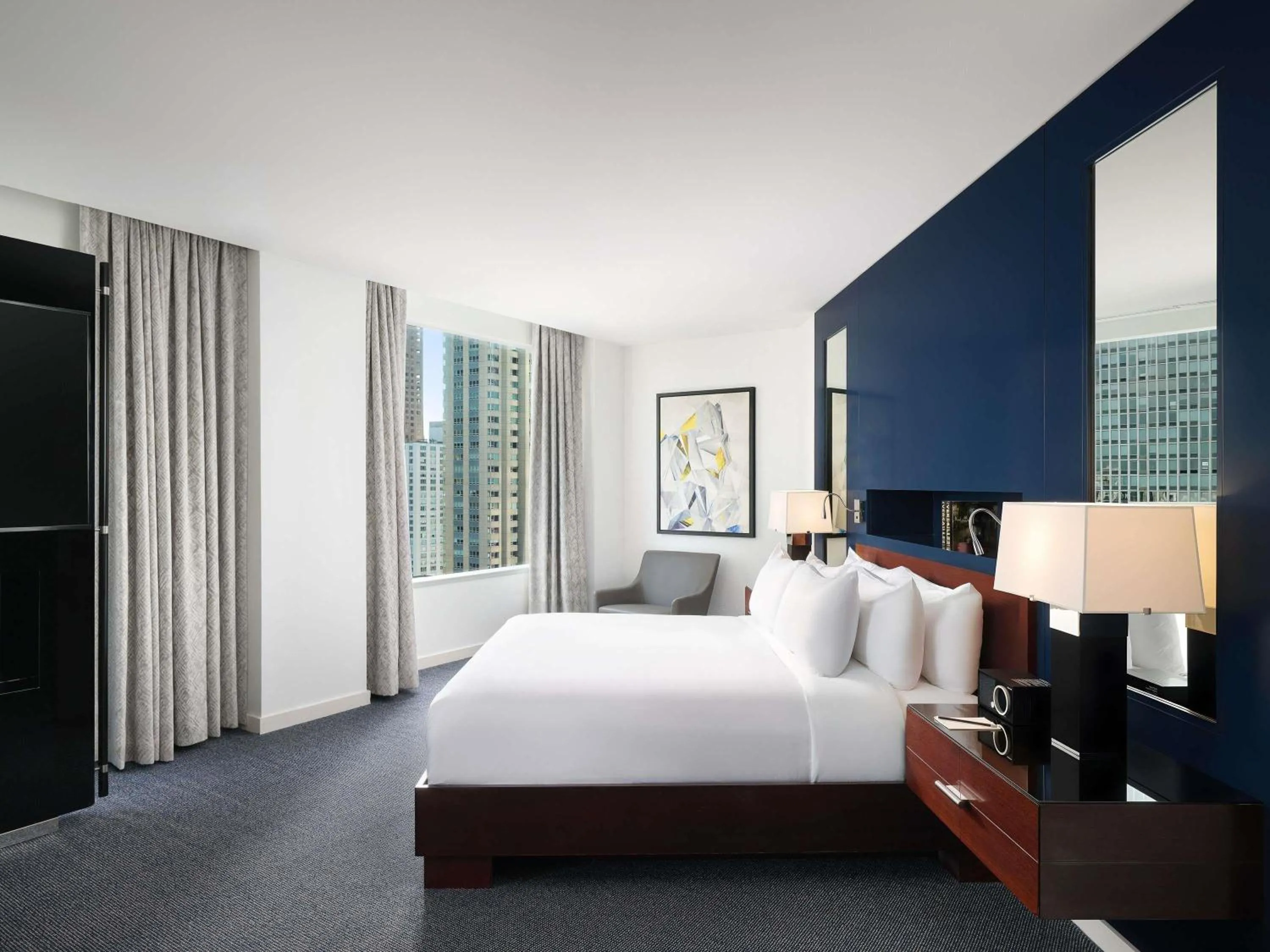 Bedroom, Bed in Sofitel Chicago Magnificent Mile