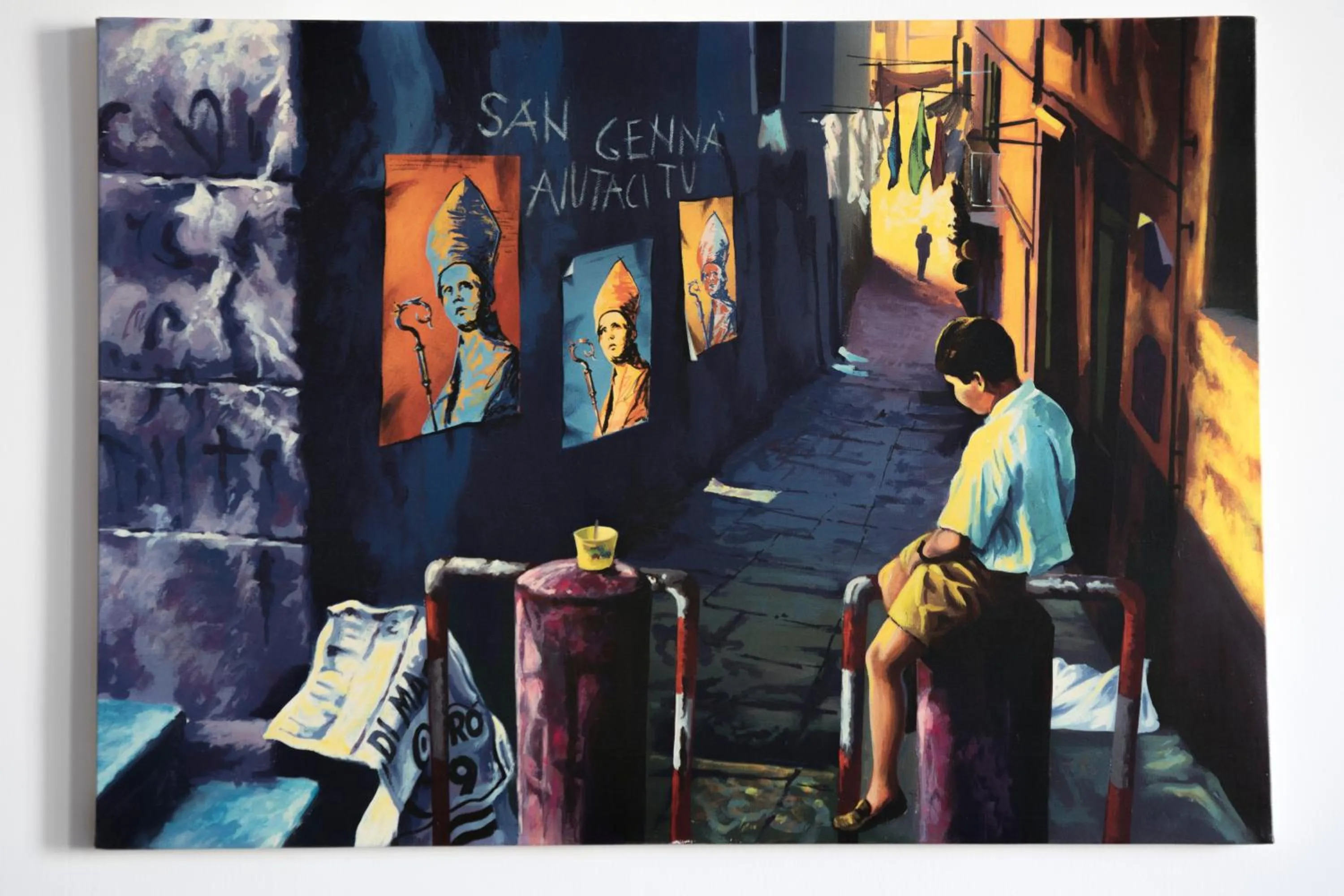 Decorative detail in Megaride Santa Lucia