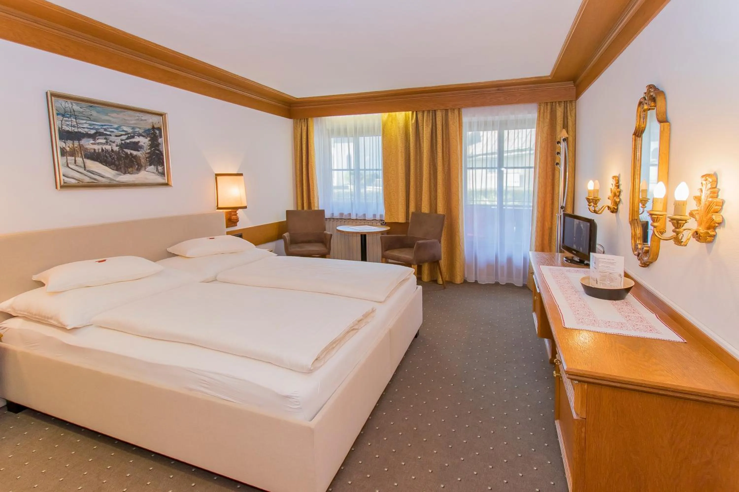 Bed in Villa Egger