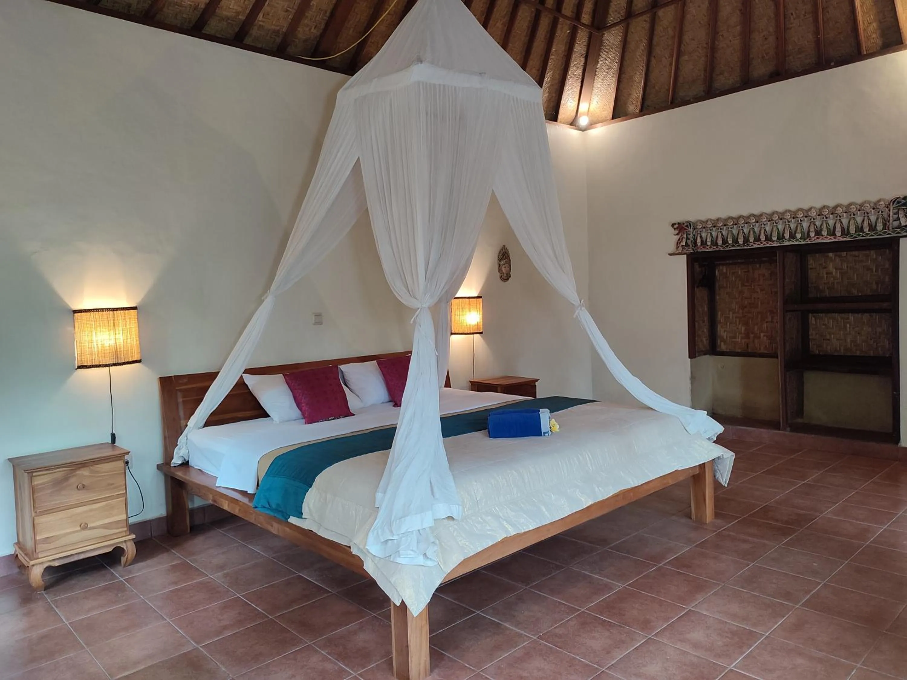 Bed in Sari Wangi Cottage