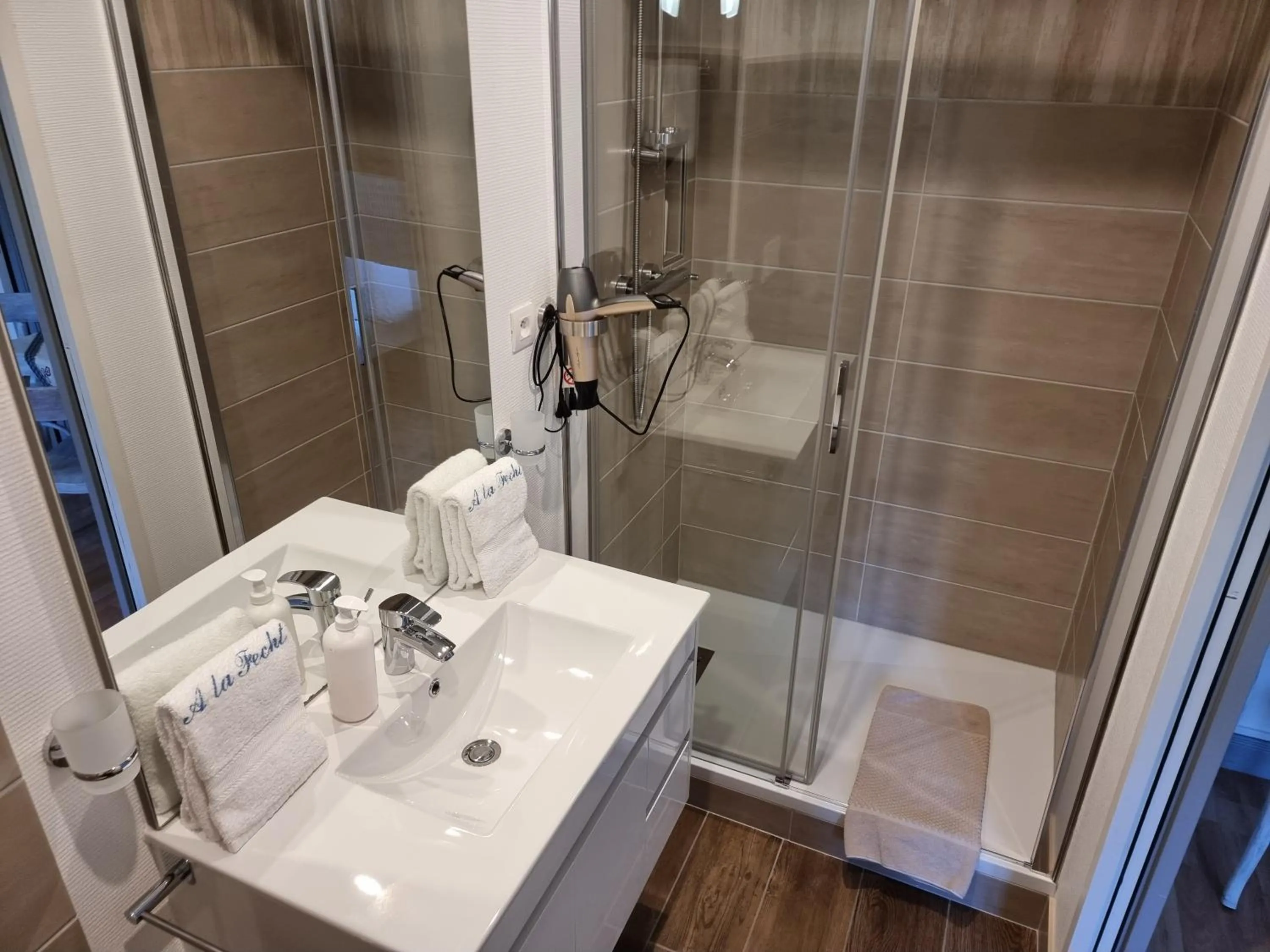 Bathroom in Chambres d'hôtes A la Fecht Nature et Bien-être