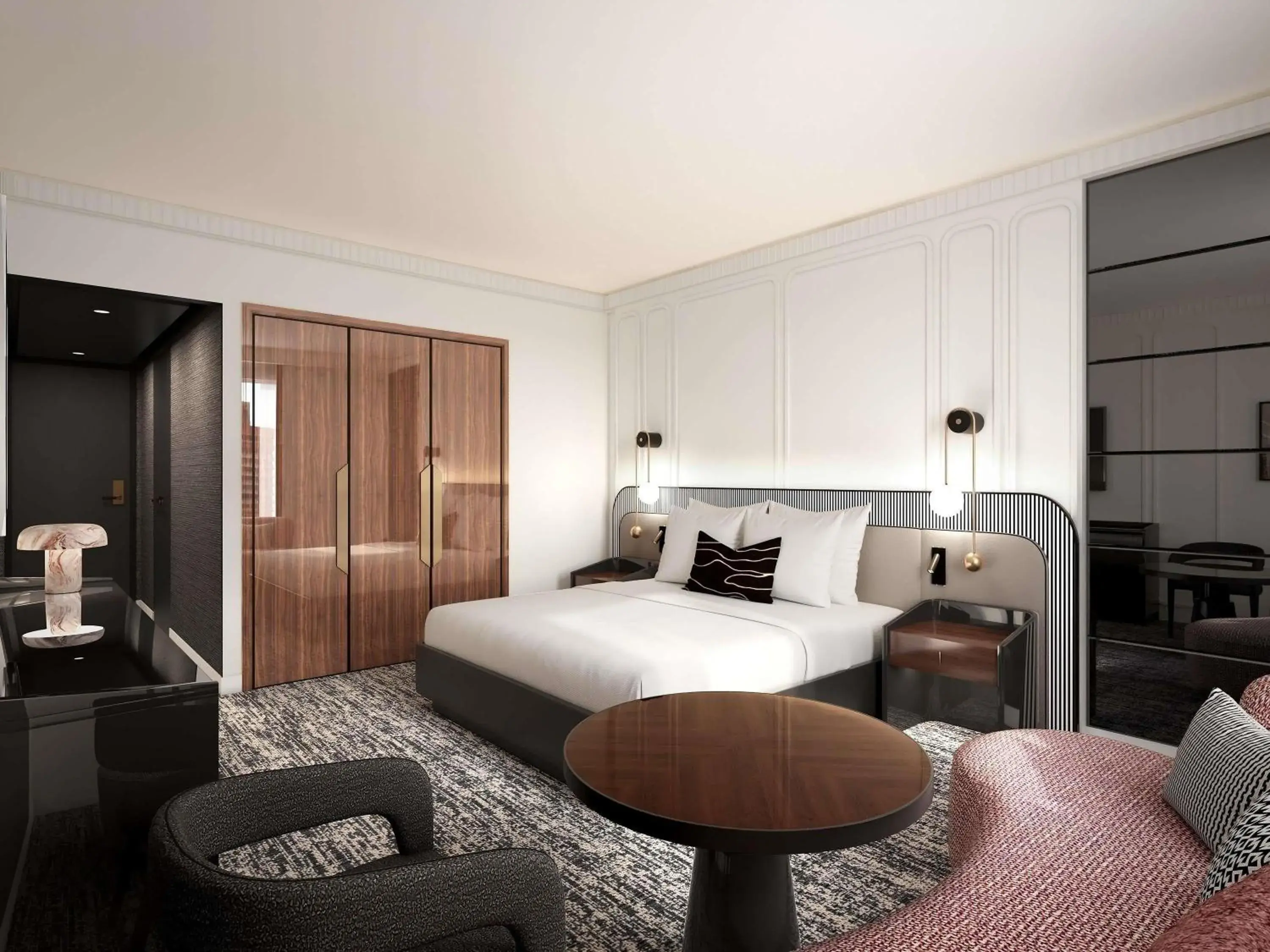 Bedroom, Bed in Sofitel New York Bedroom, Bed in Sofitel New York