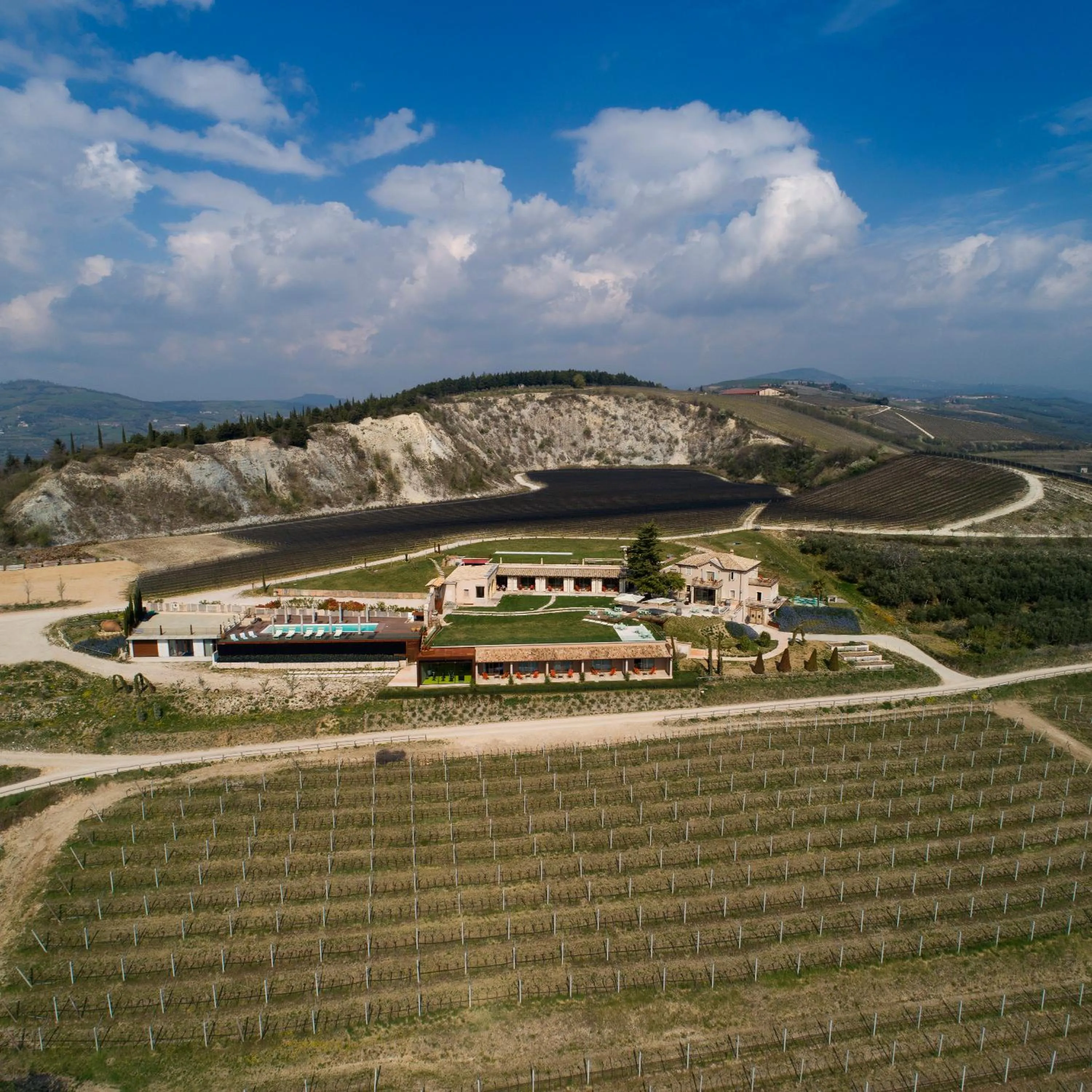 Bird's eye view in Tenuta Le Cave