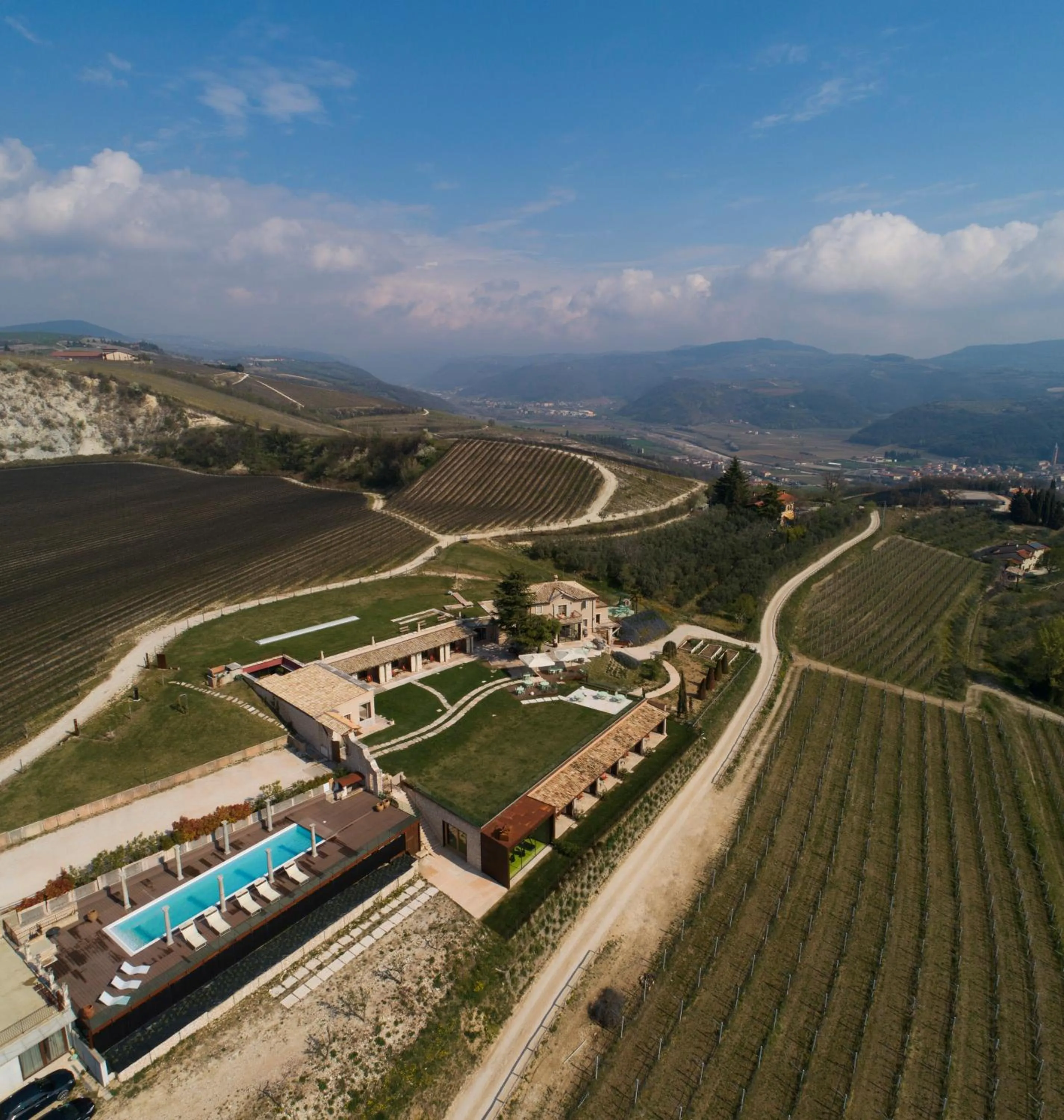 Bird's eye view in Tenuta Le Cave