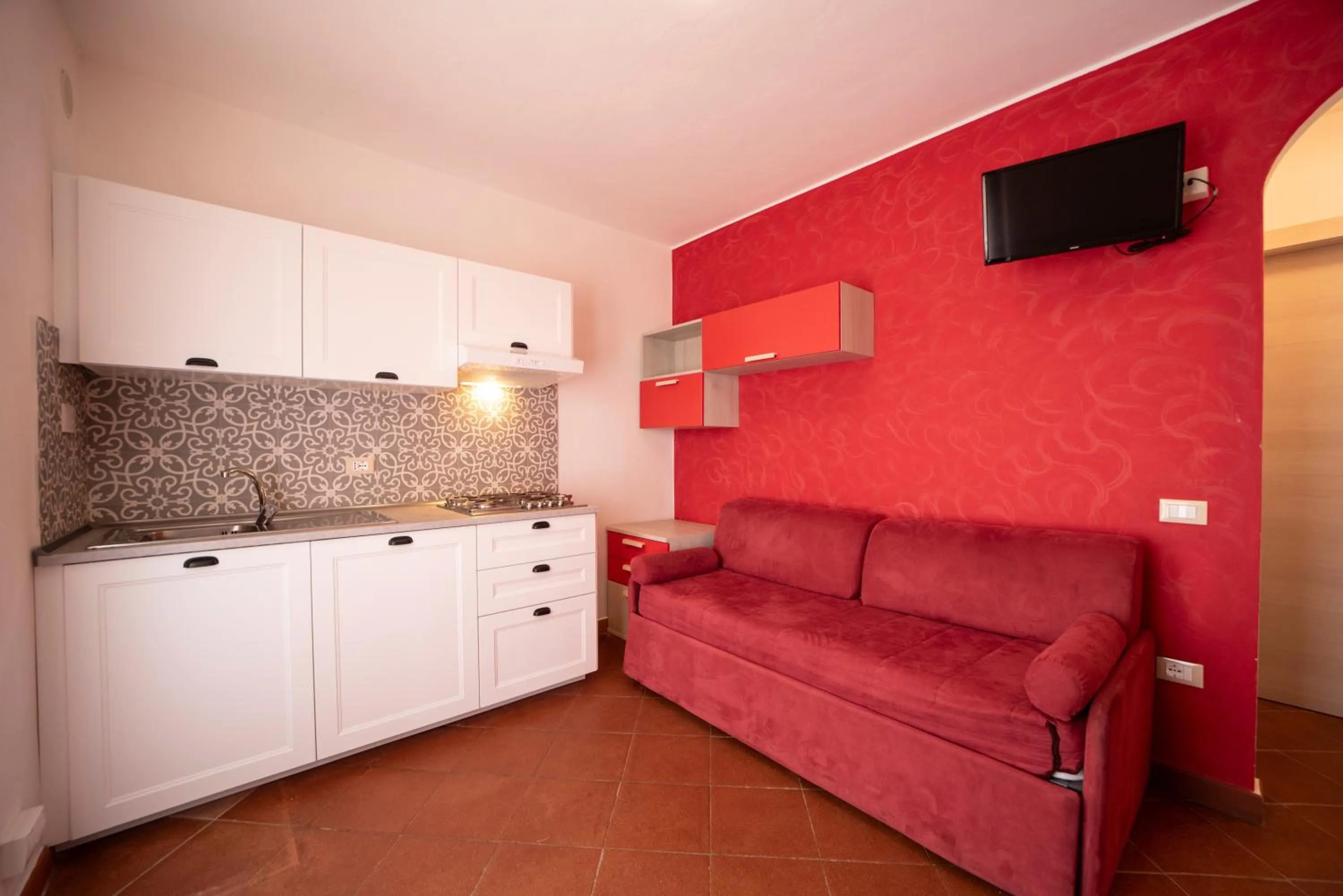 Kitchen or kitchenette in Residence Le Grazie Est