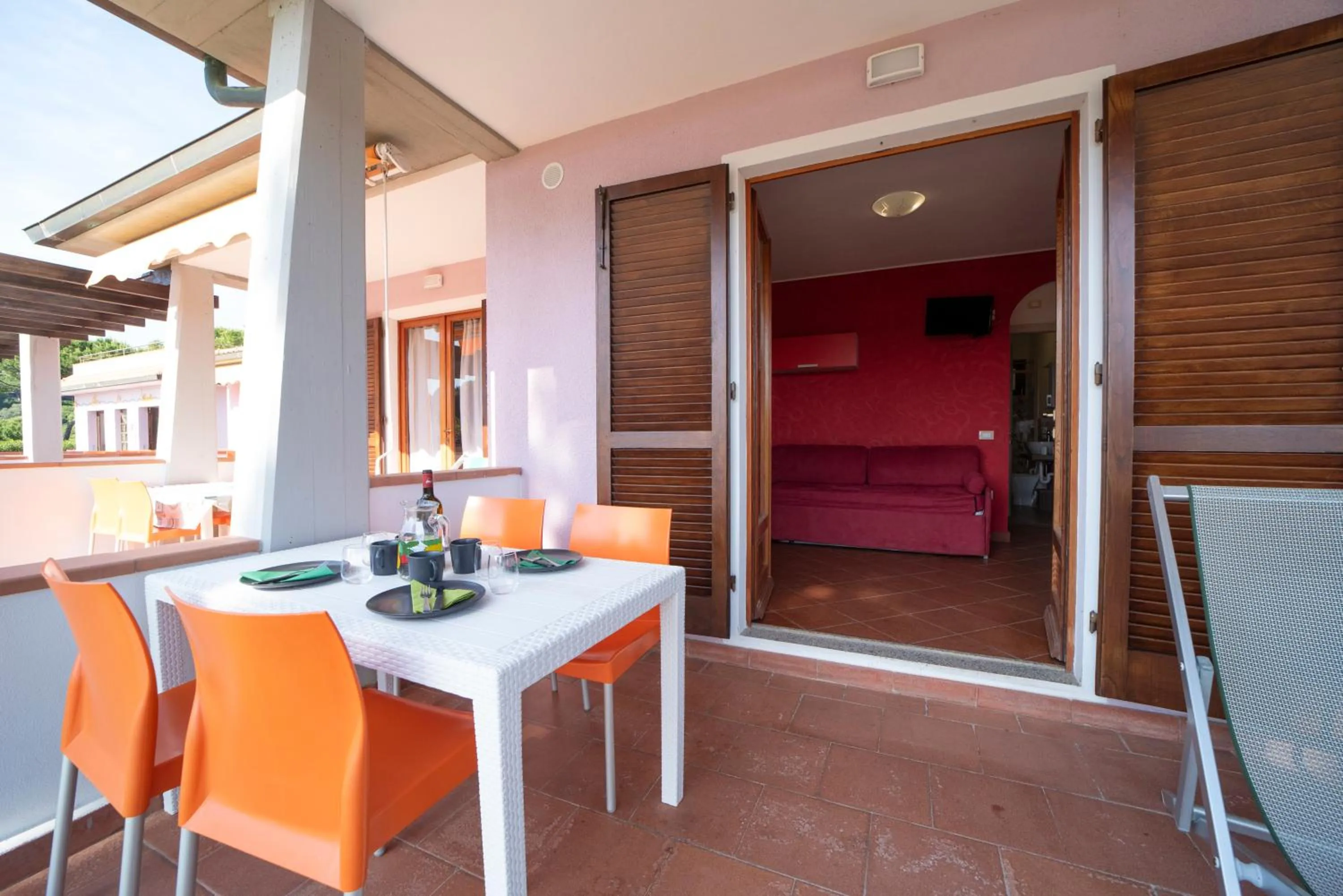 Patio in Residence Le Grazie Est