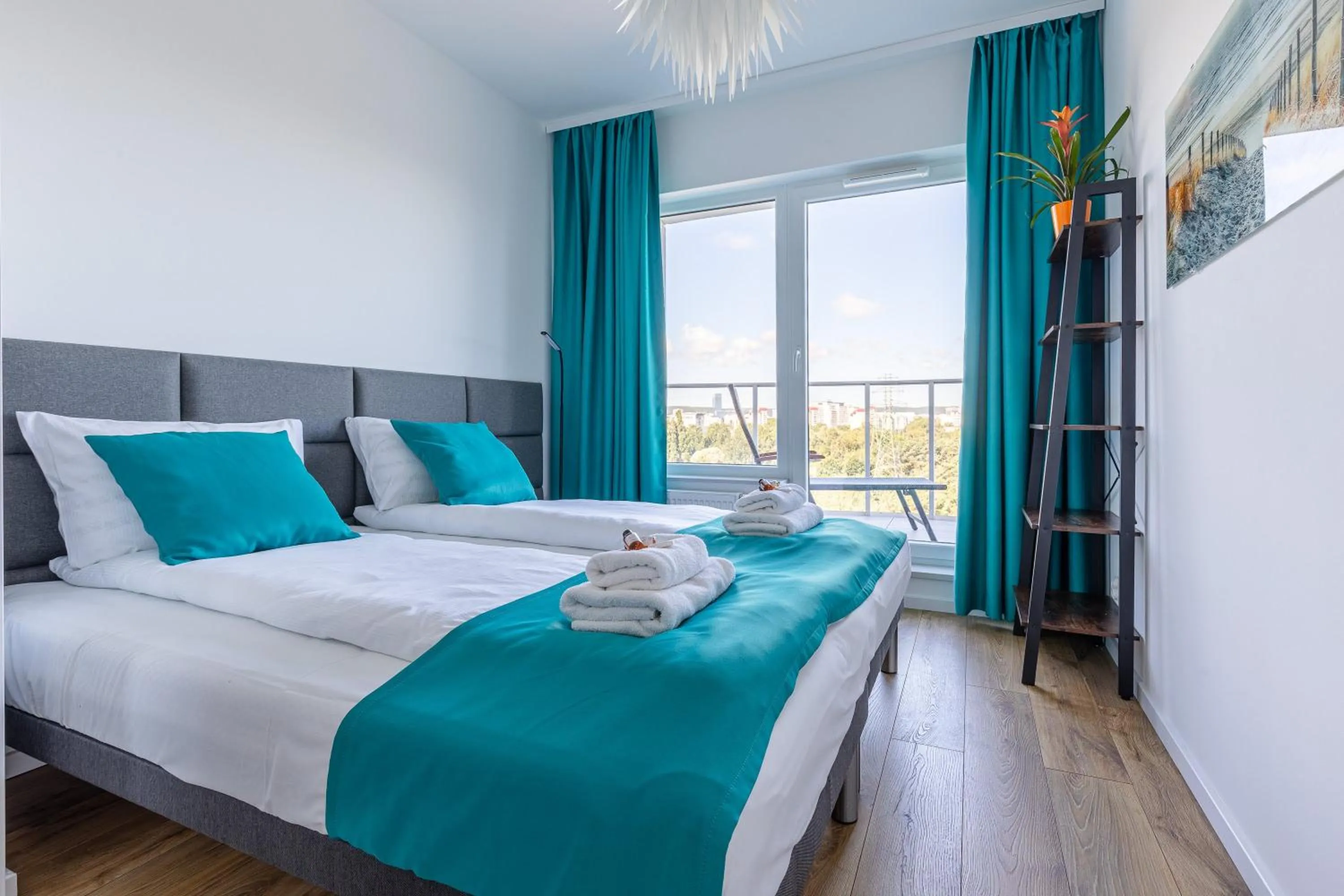 Bedroom, Bed in Symphony Baltica Towers Apartamenty