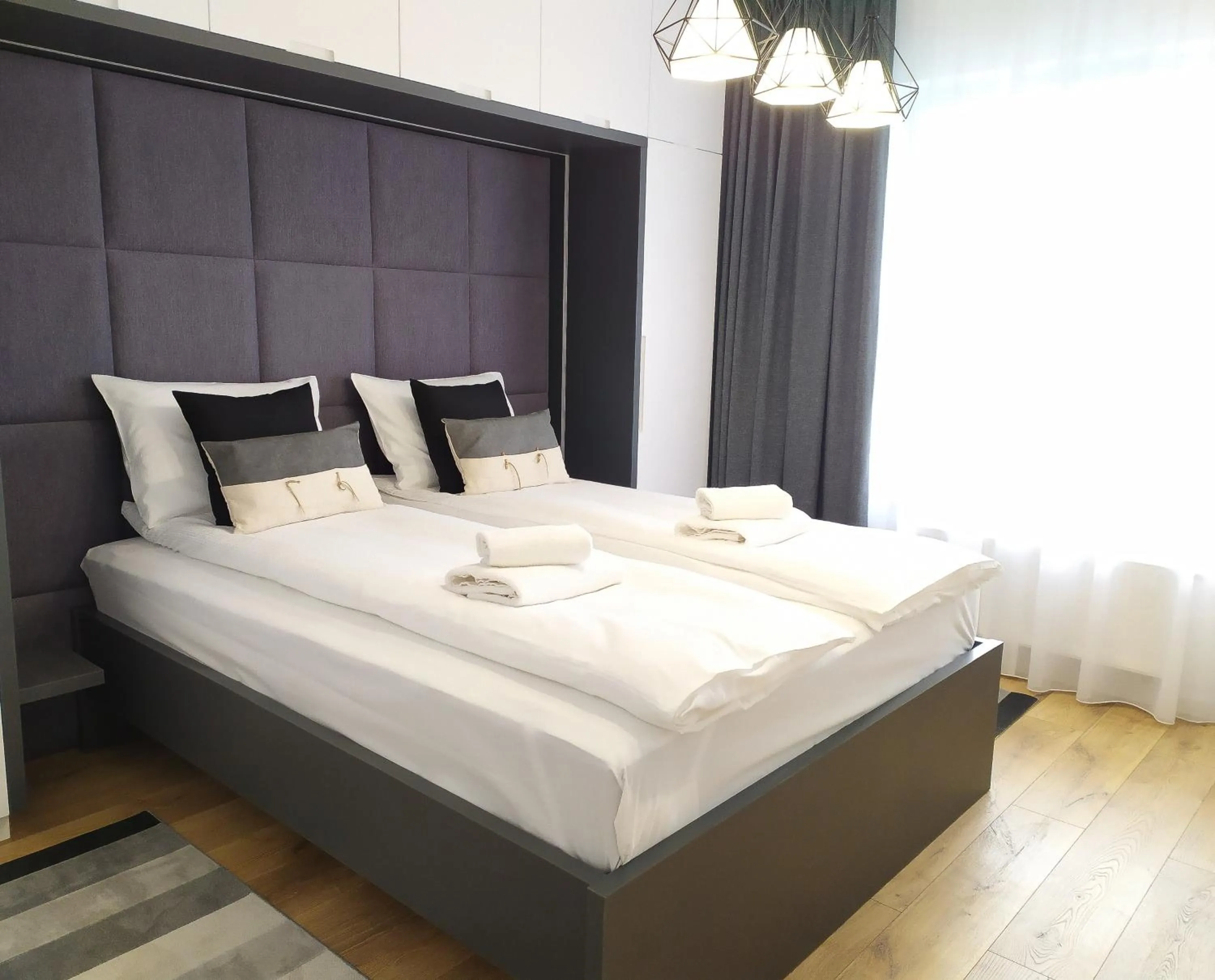 Bedroom, Bed in Symphony Baltica Towers Apartamenty