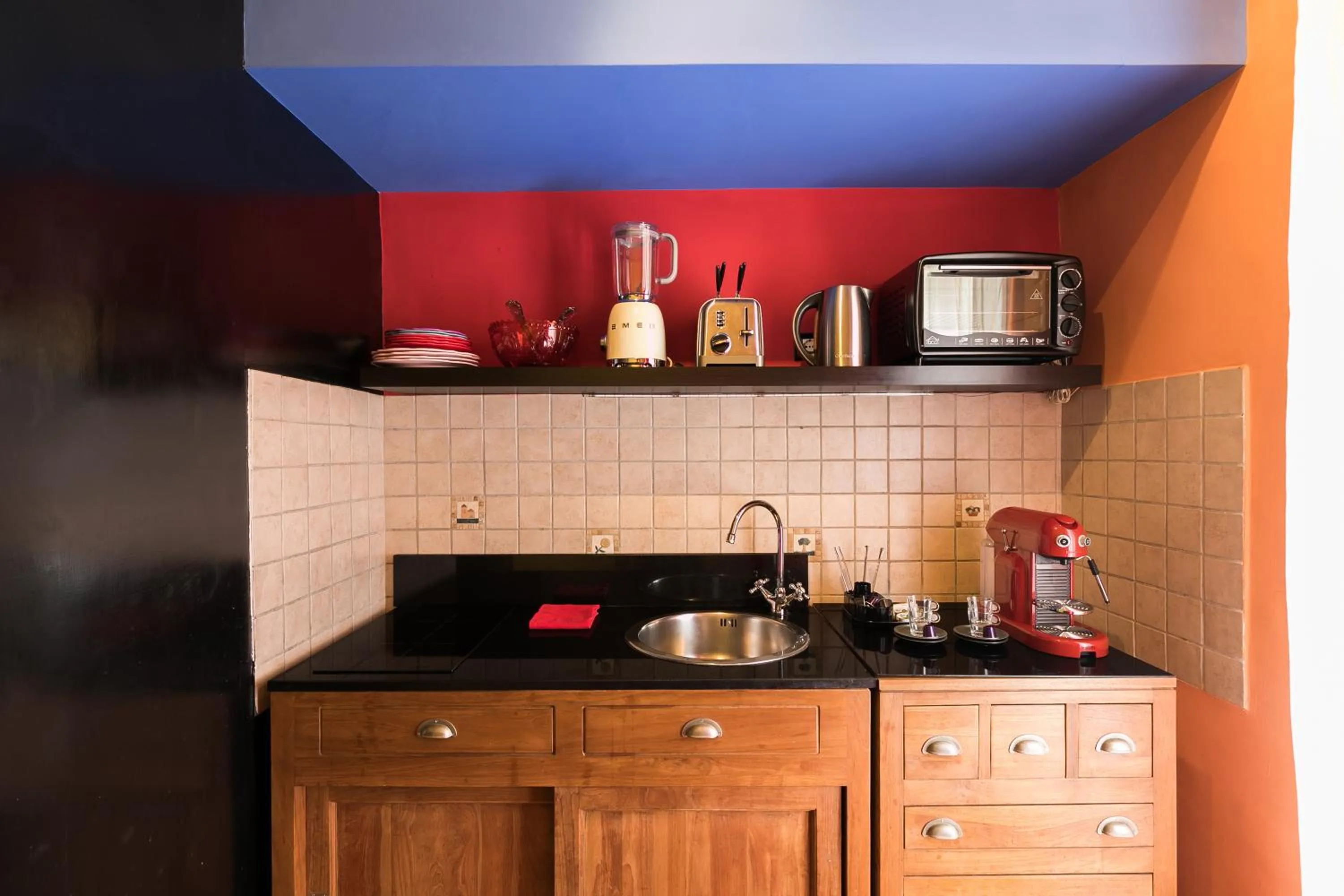 Kitchen or kitchenette in Appartamenti MarcoAurelio49