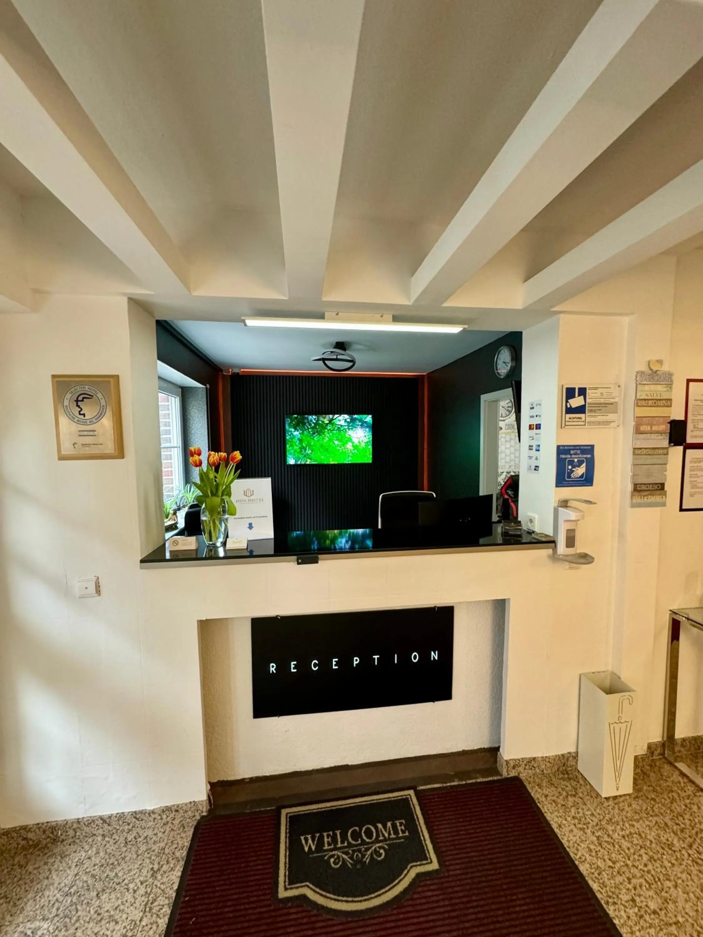 Lobby or reception in DUA Hotel