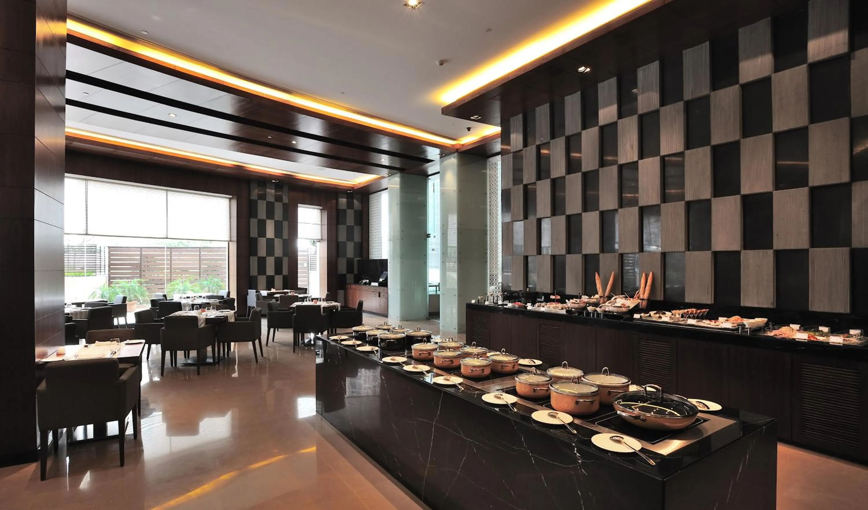 Restaurant/places to eat in The Anya Hotel-Golf Course Road