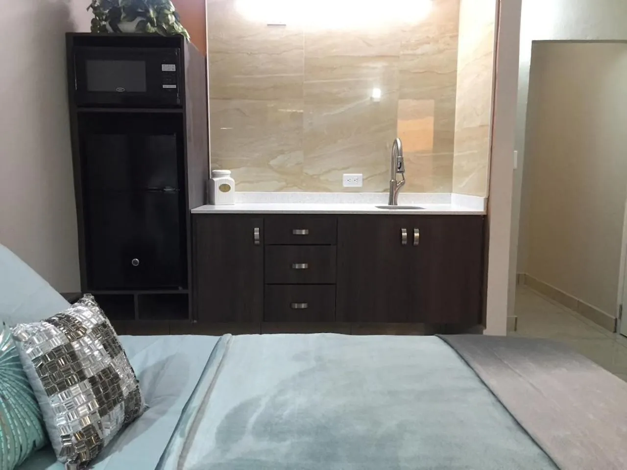 Bed in SEGOVIA STUDIO UNITS