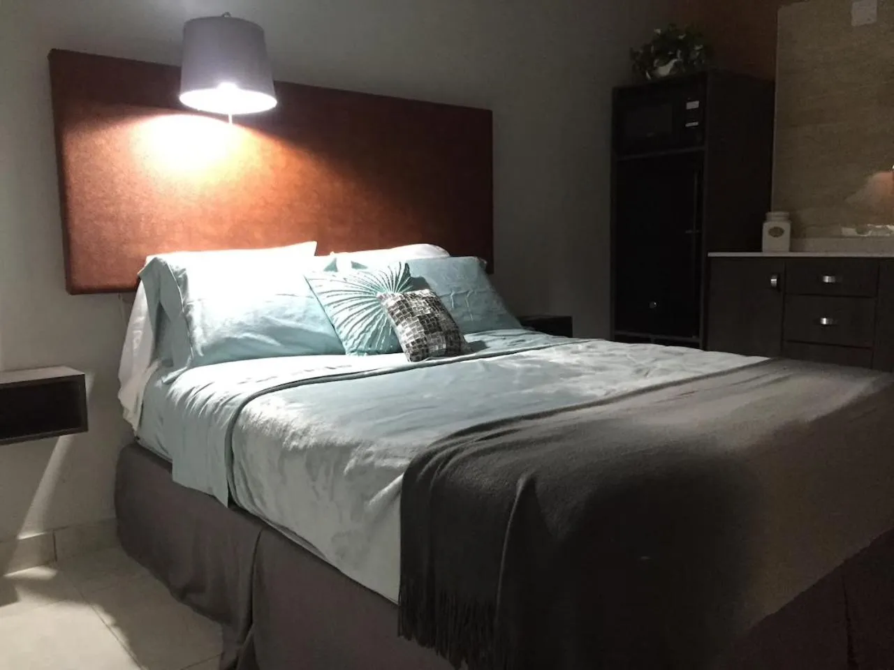 Bed in SEGOVIA STUDIO UNITS