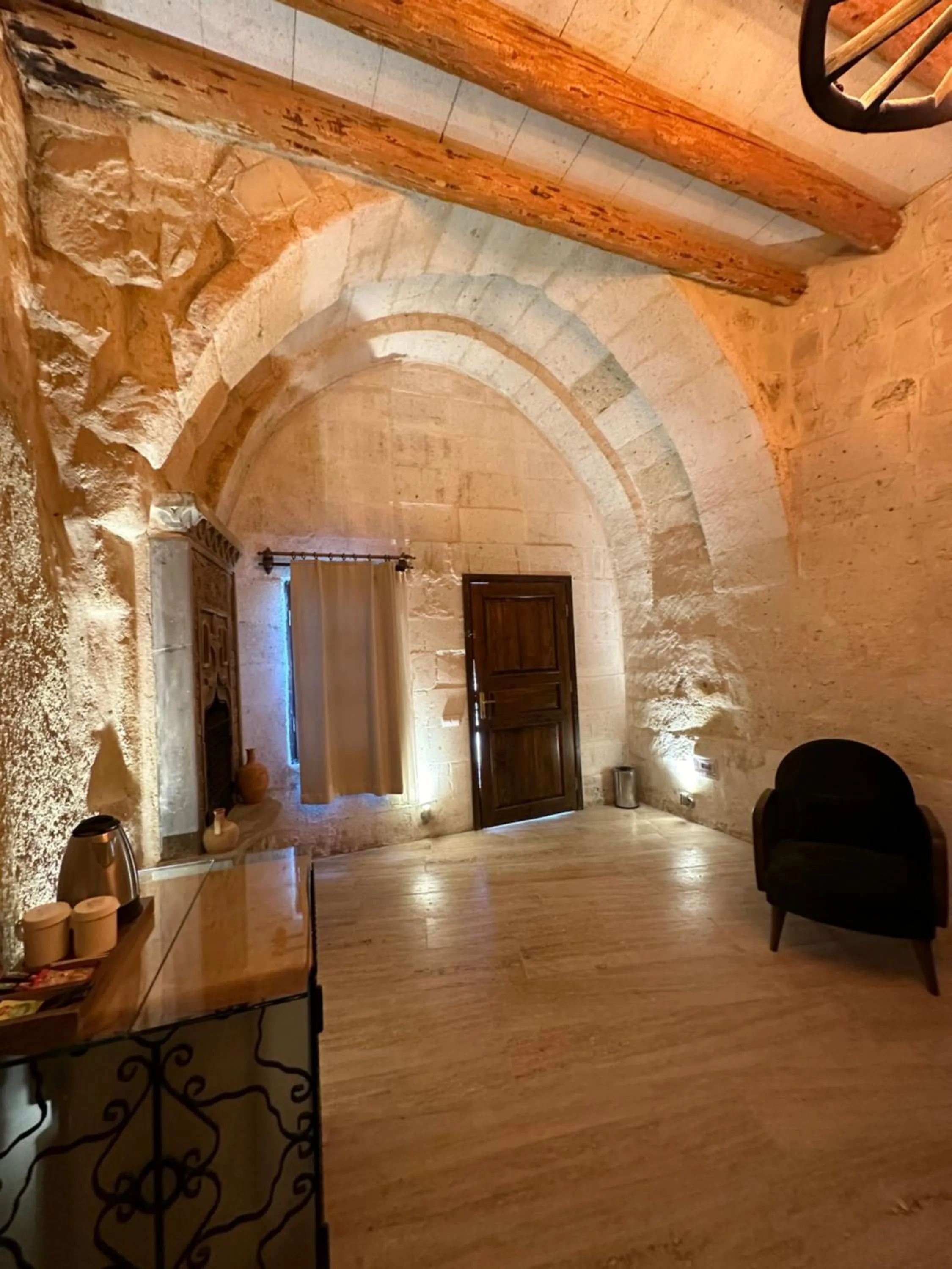 Living room in Ortahisar Cave Hotel