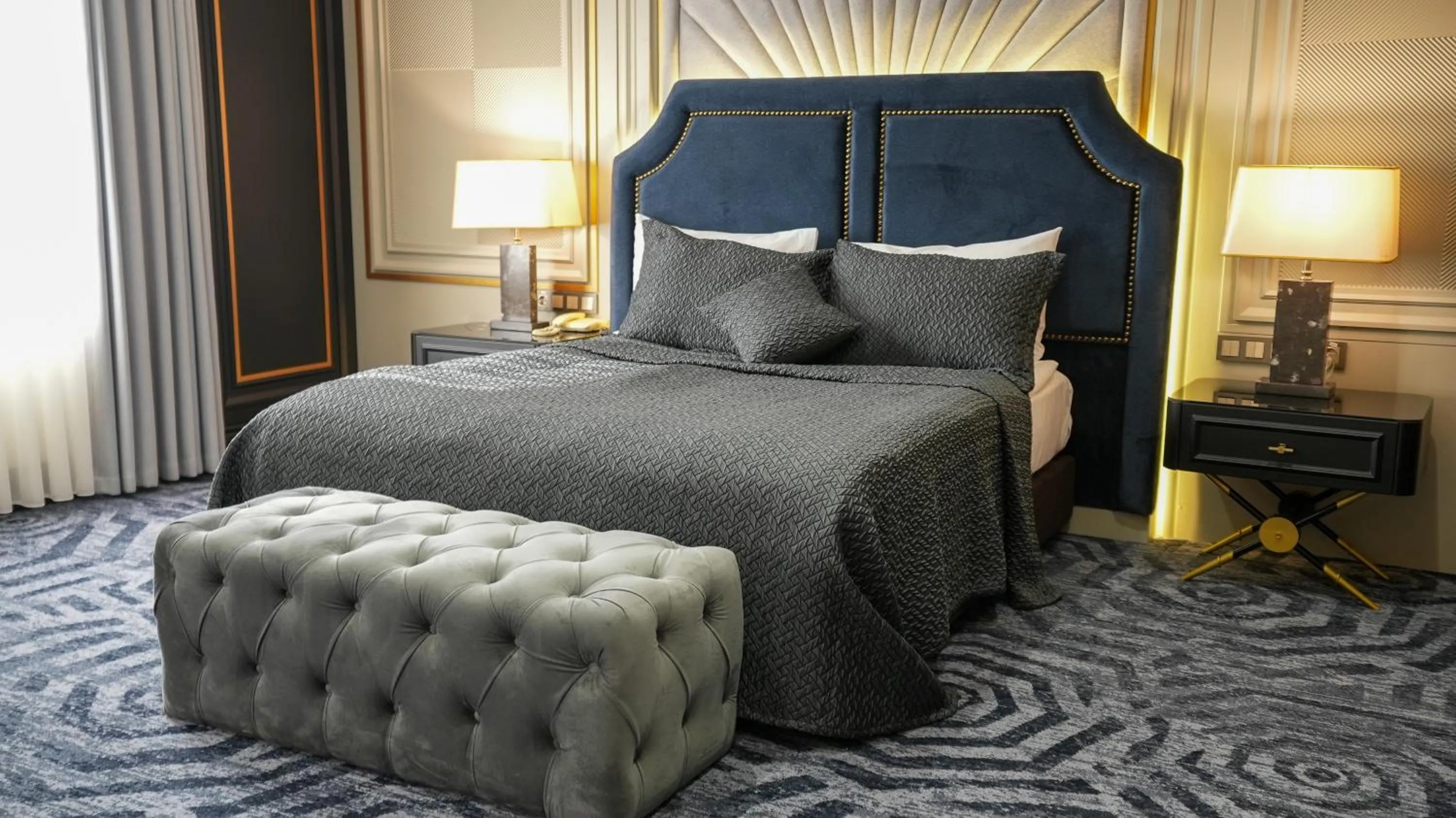 Bed in Teymur Continental Hotel