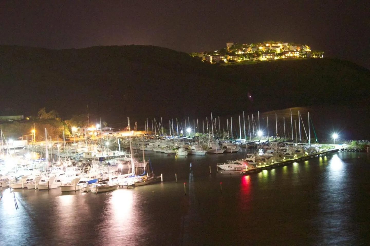 Night in Waterfront studio at Fajardo, Puerto Rico