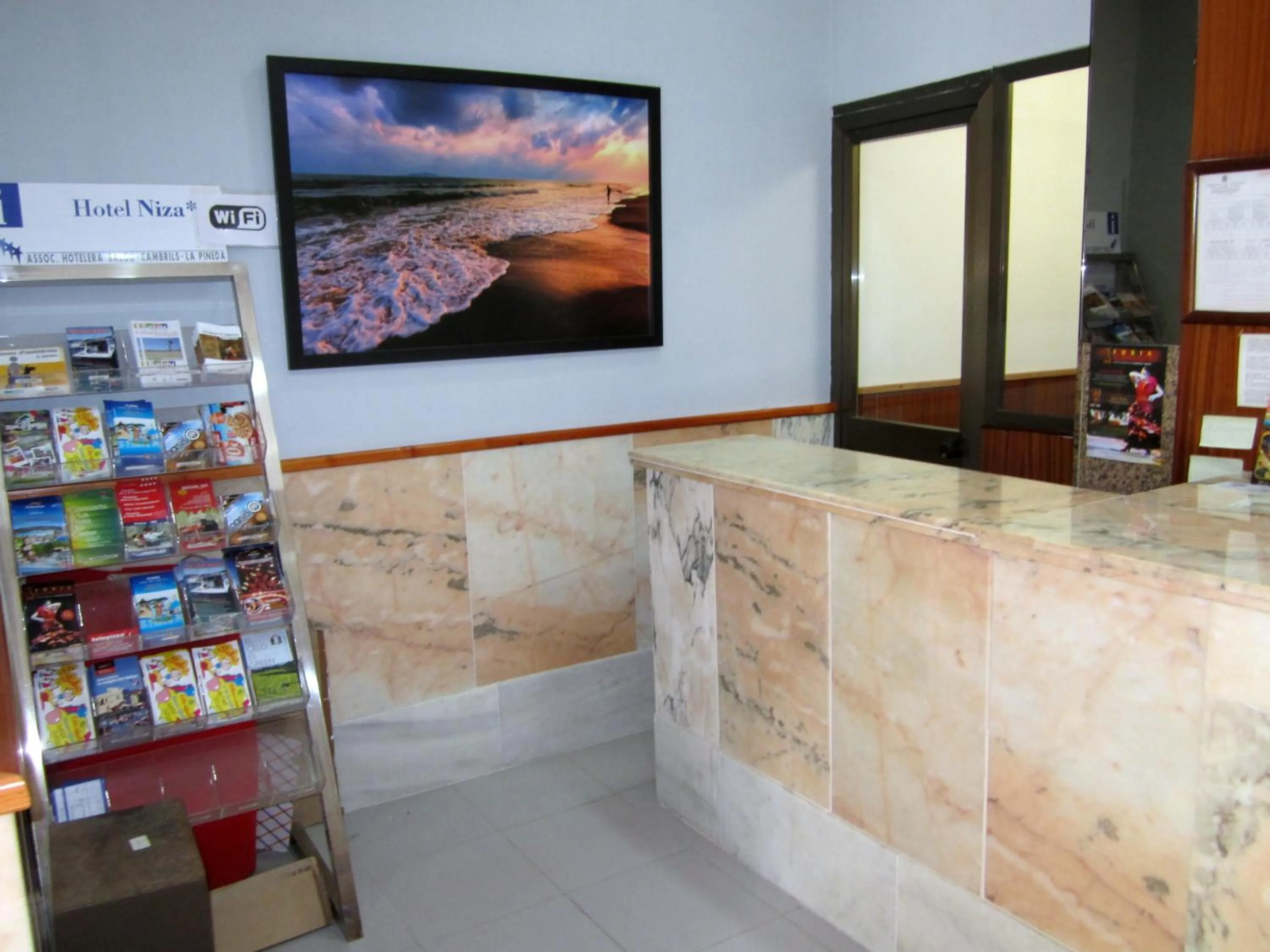 Lobby or reception in Hotel Niza