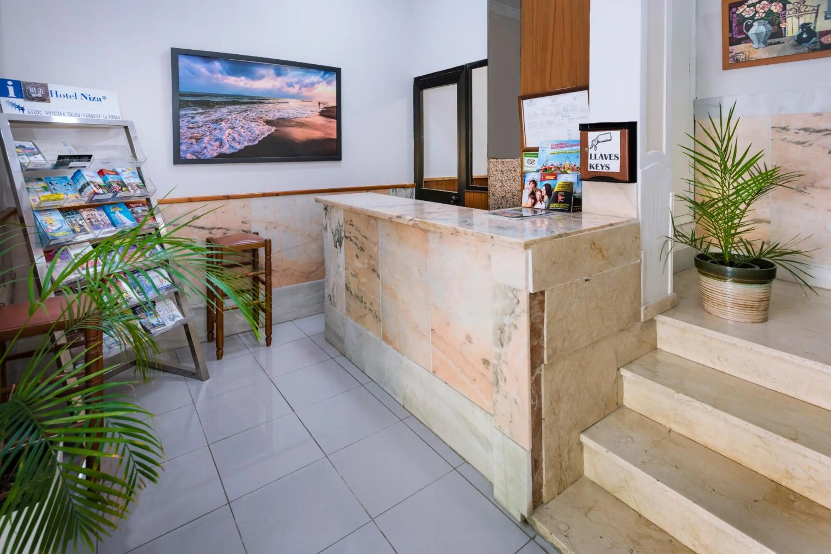 Lobby or reception in Hotel Niza