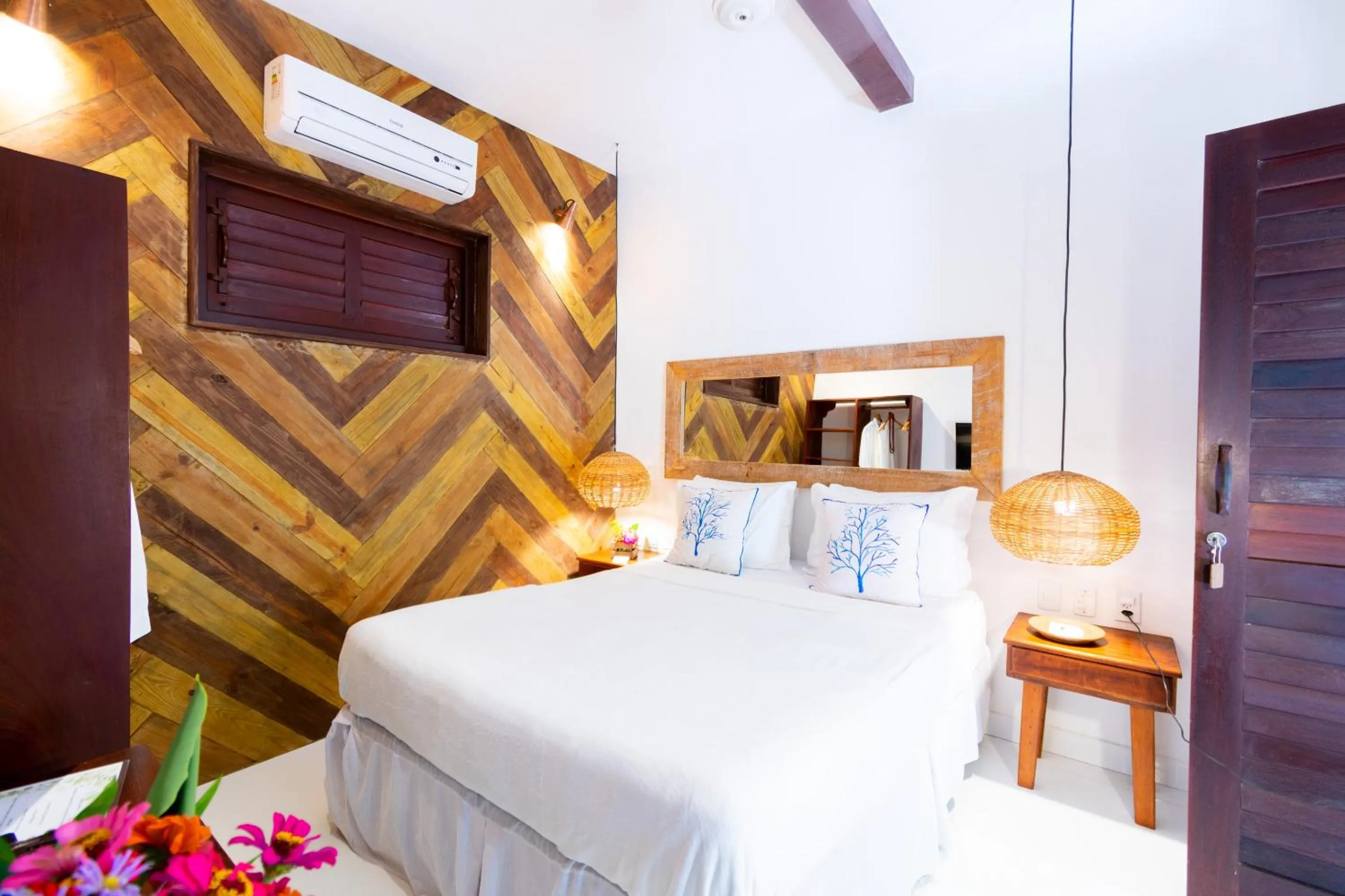 Bed in Pousada Jequitibá