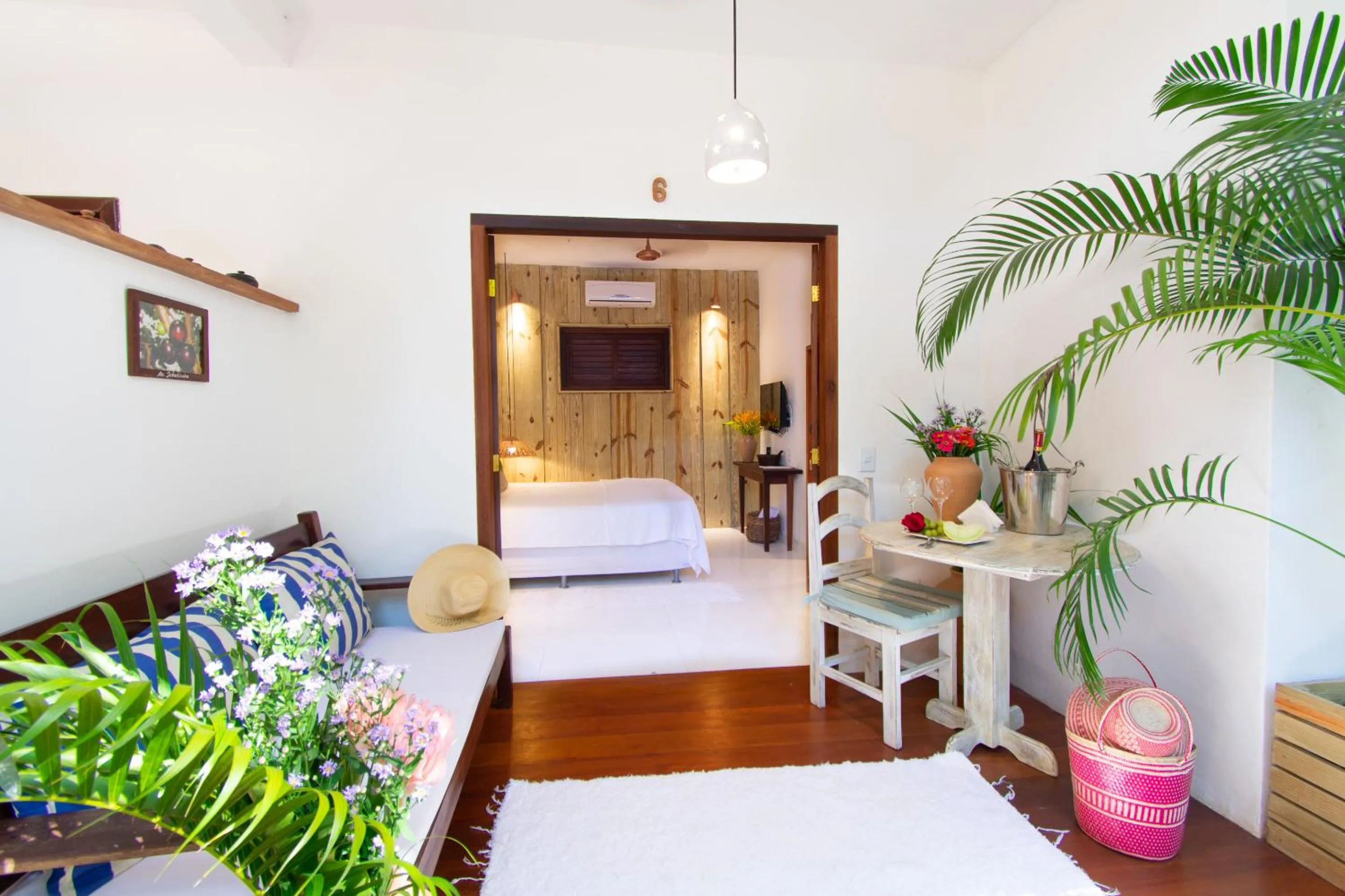 Bed in Pousada Jequitibá