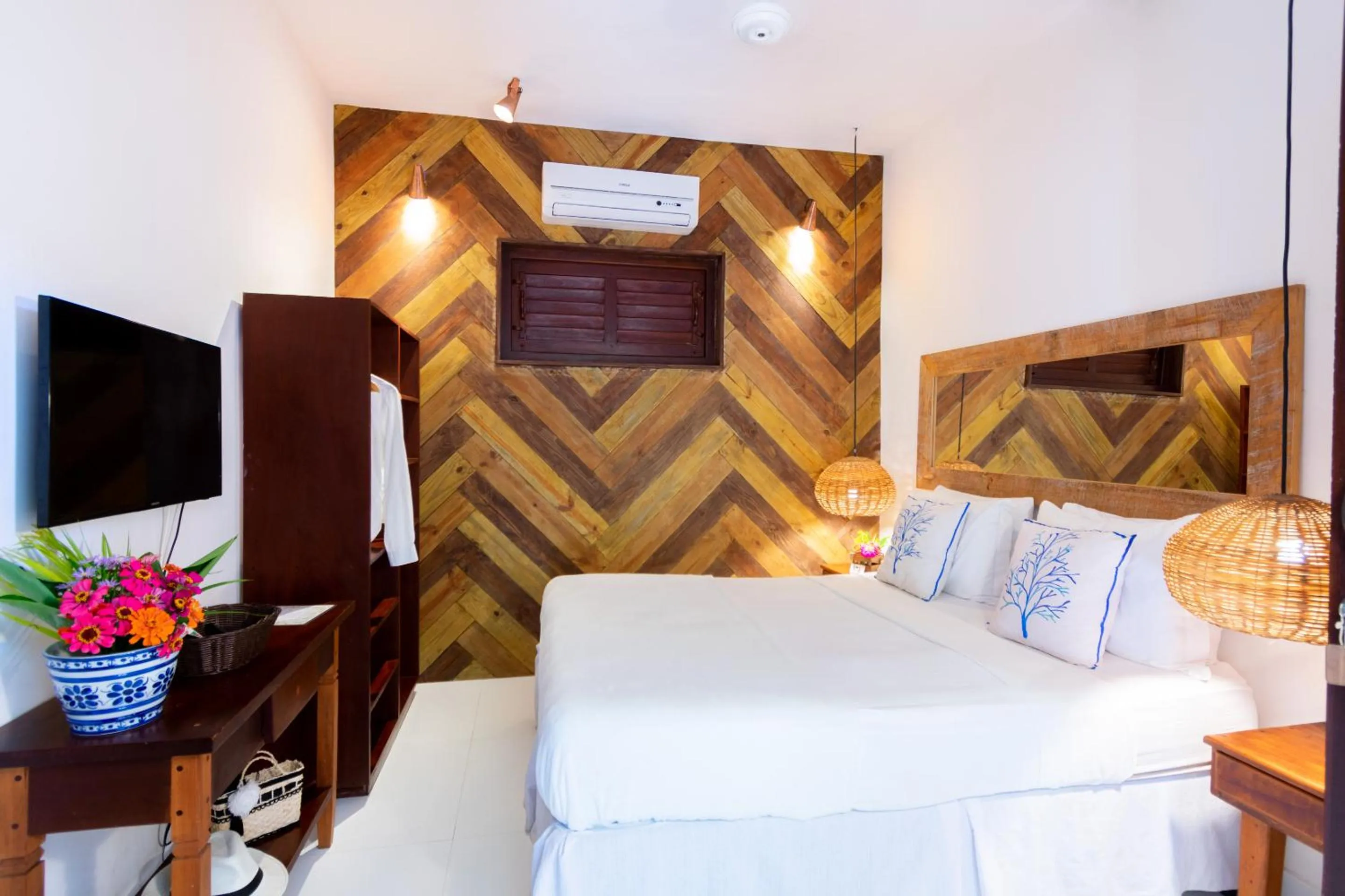 Bed in Pousada Jequitibá