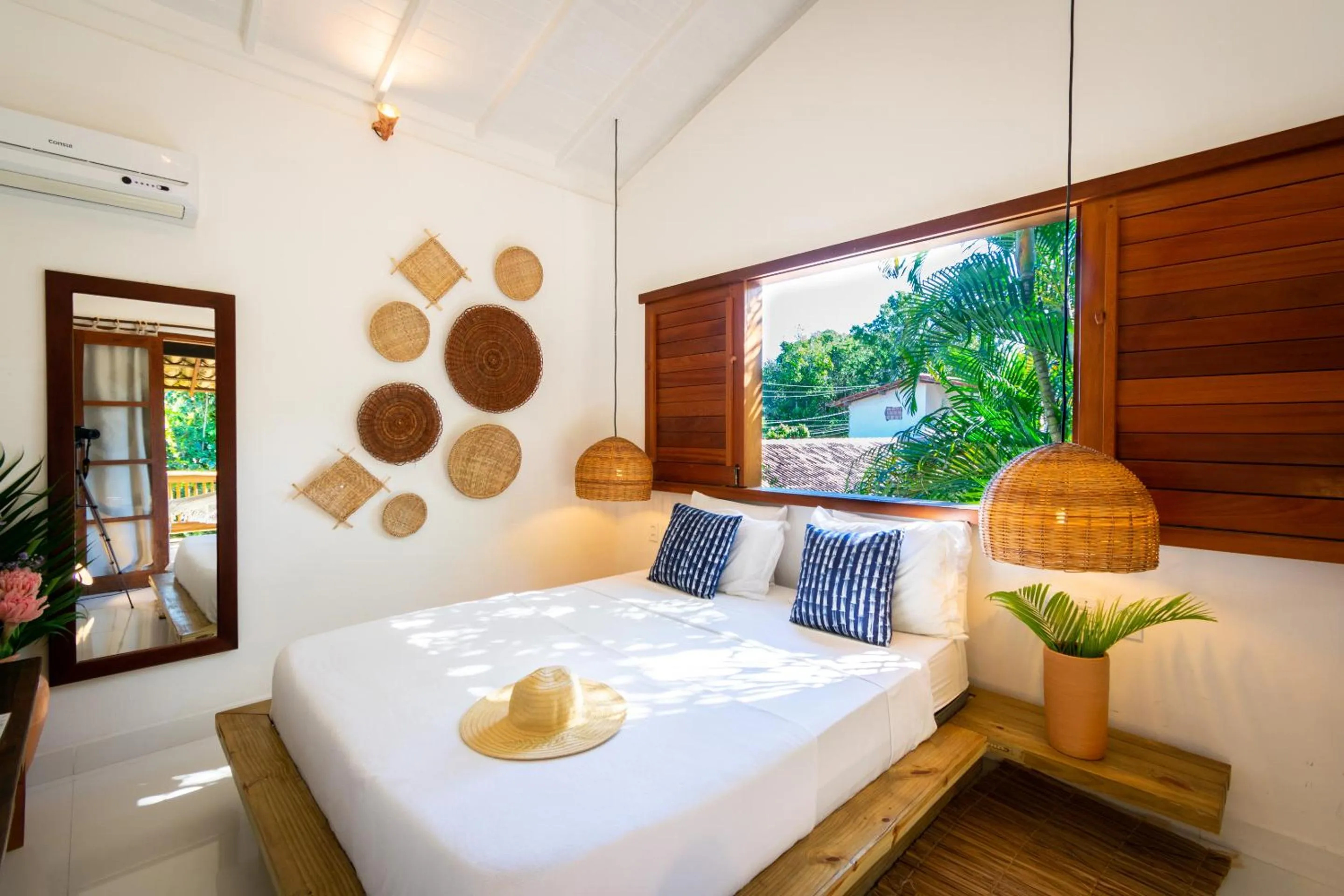 Bed in Pousada Jequitibá