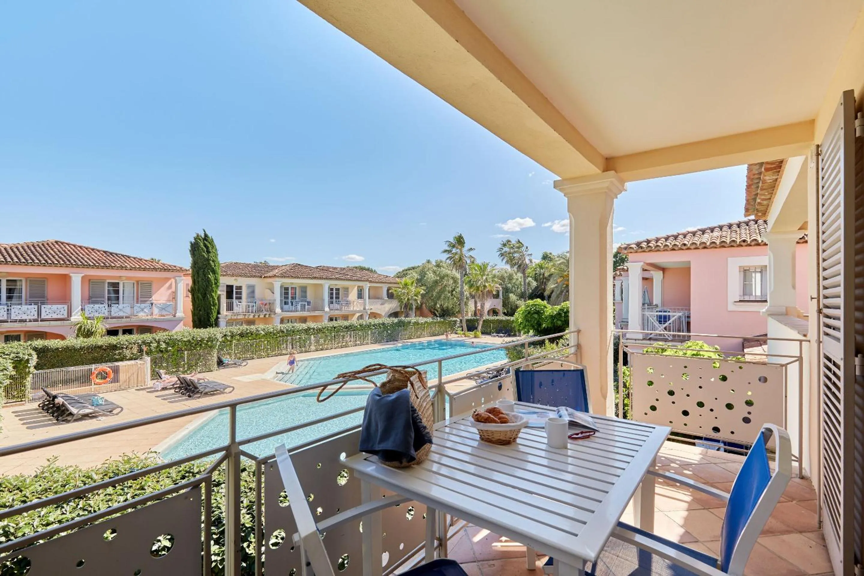 Balcony/Terrace in Résidence Odalys La Palmeraie