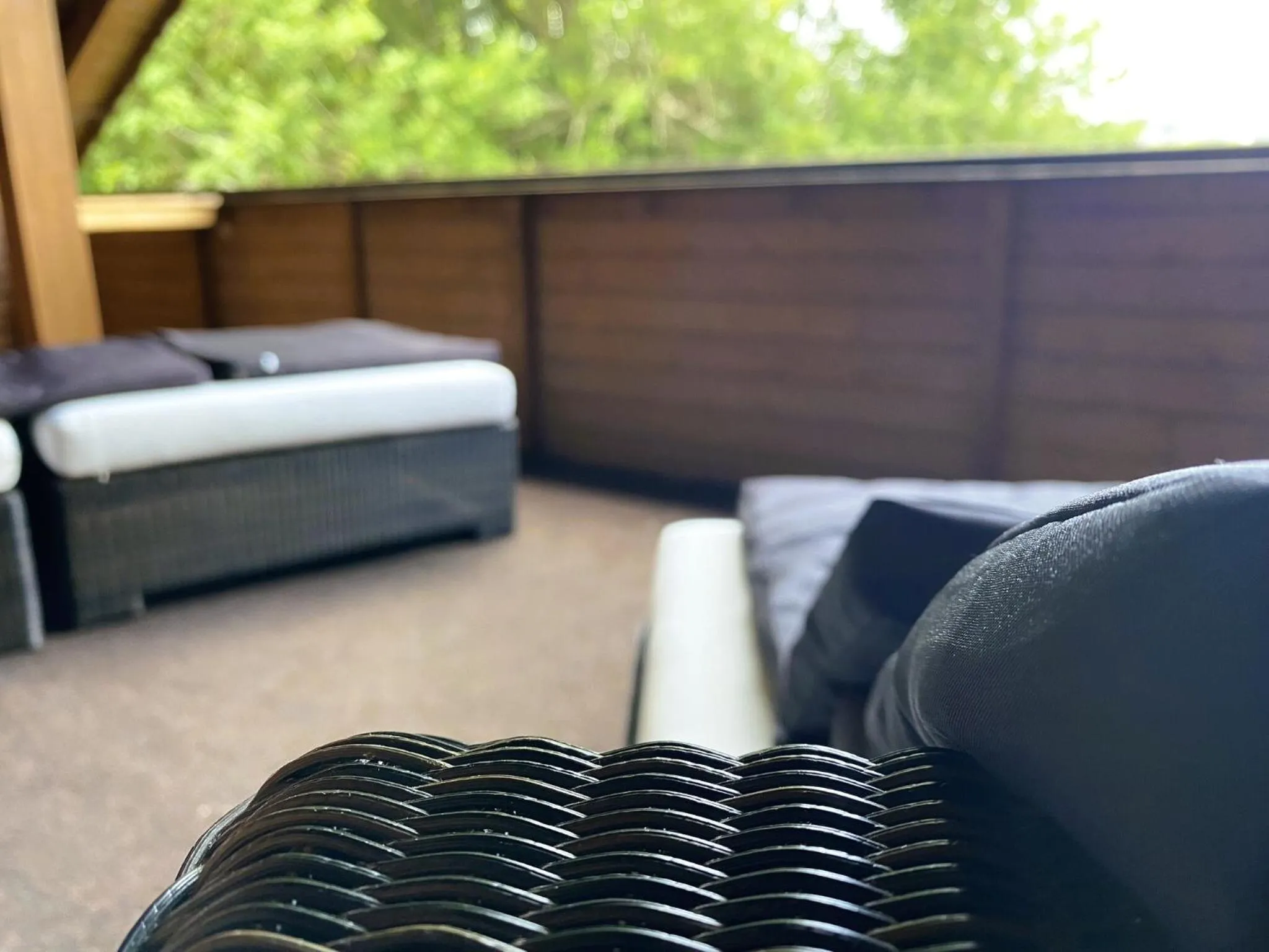 Balcony/Terrace, Bed in Hotel Mein Bergblick