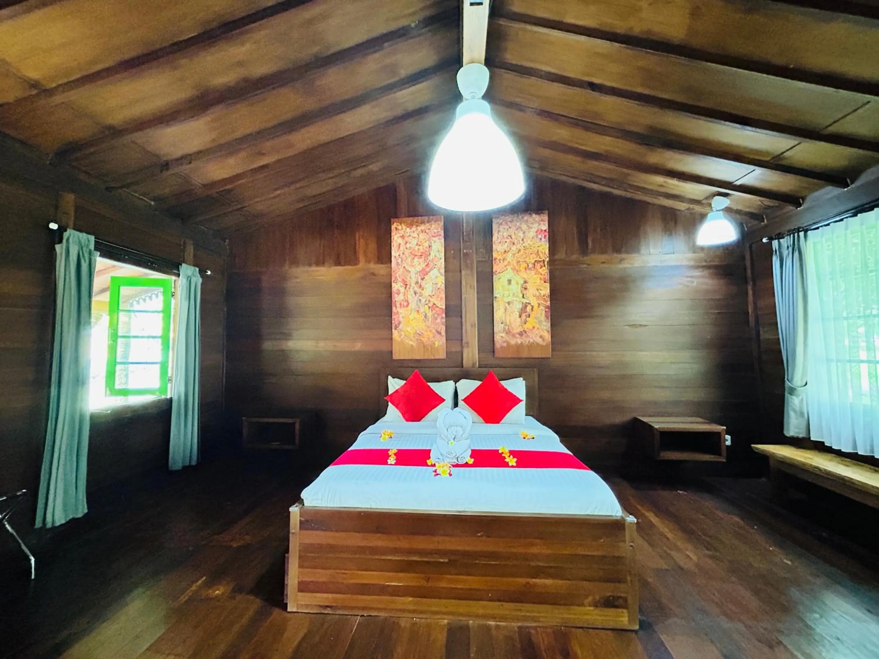 Bedroom, Bed in Avery Coconut Island Waterpark Beach Resort Carita