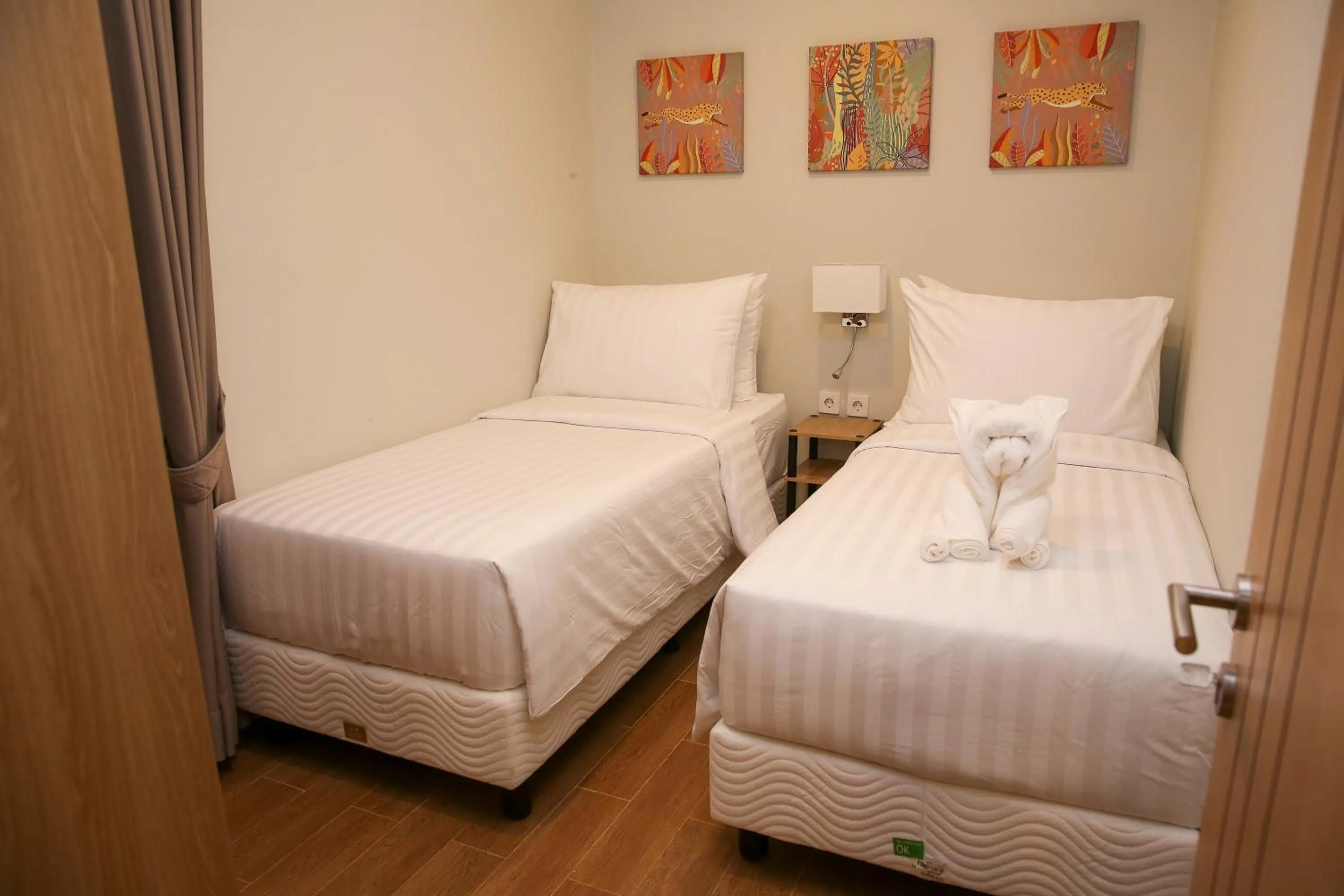 Bed in Avery Coconut Island Waterpark Beach Resort Carita