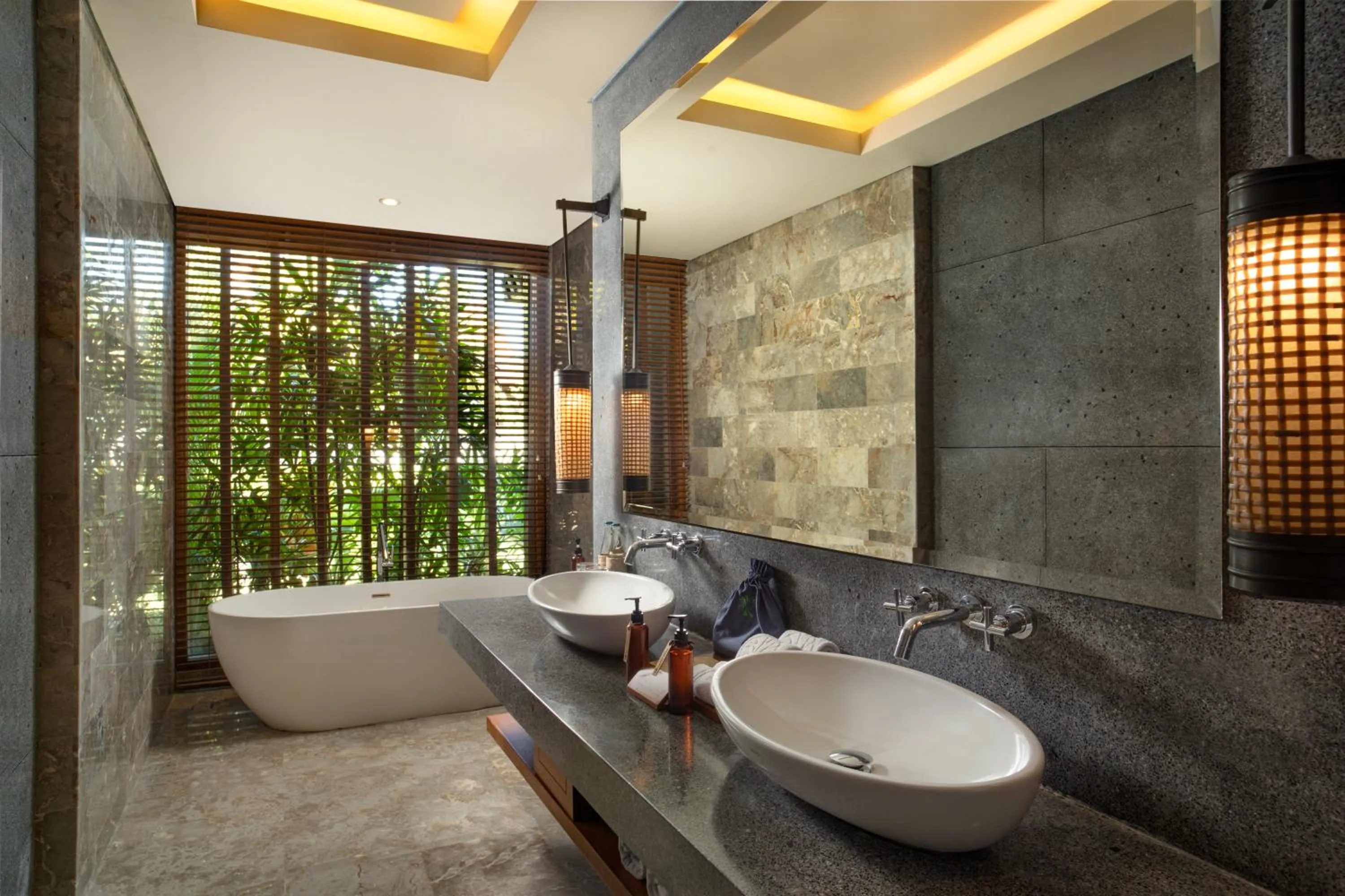 Bathroom in Adiwana Bisma