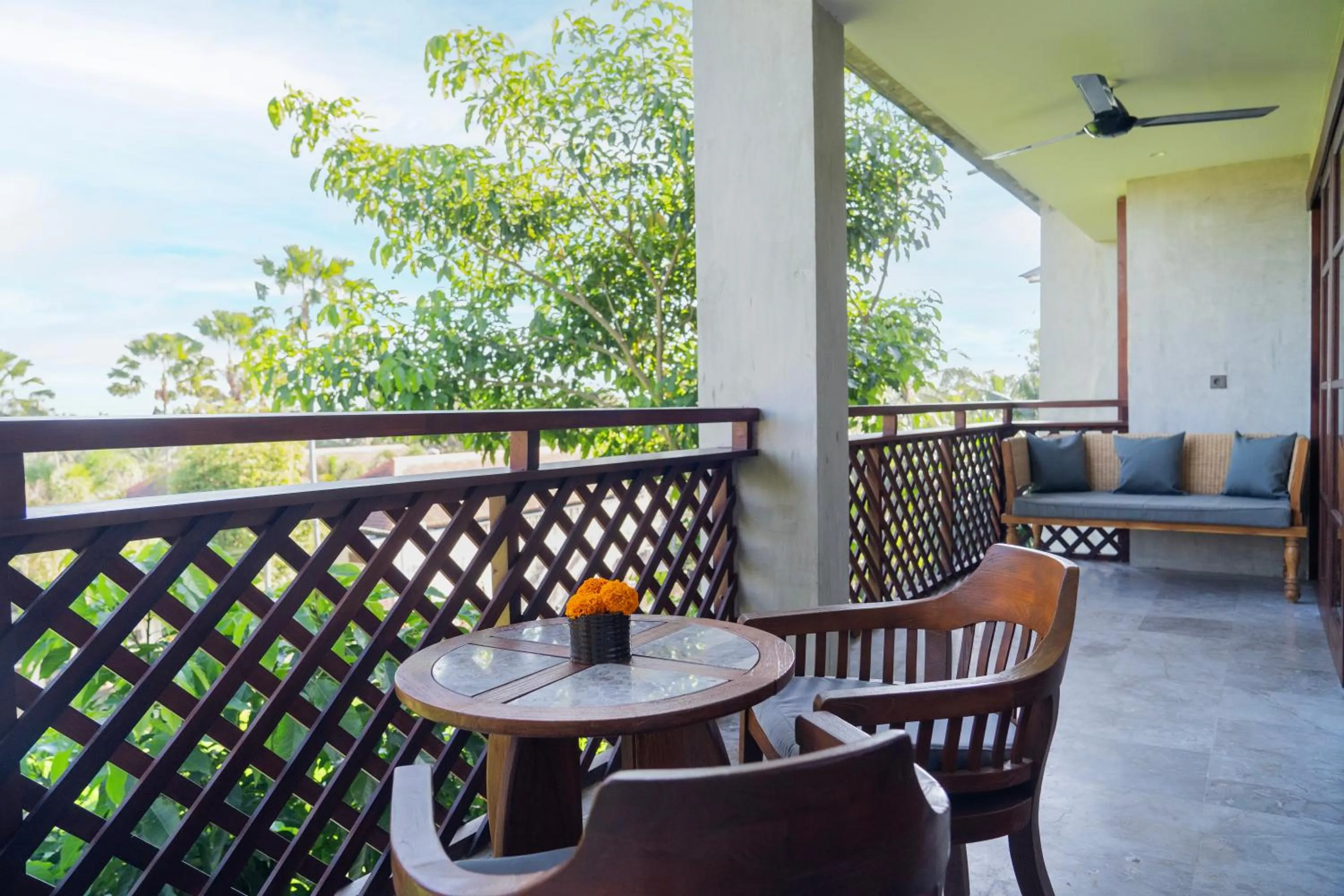 Balcony/Terrace in Adiwana Bisma