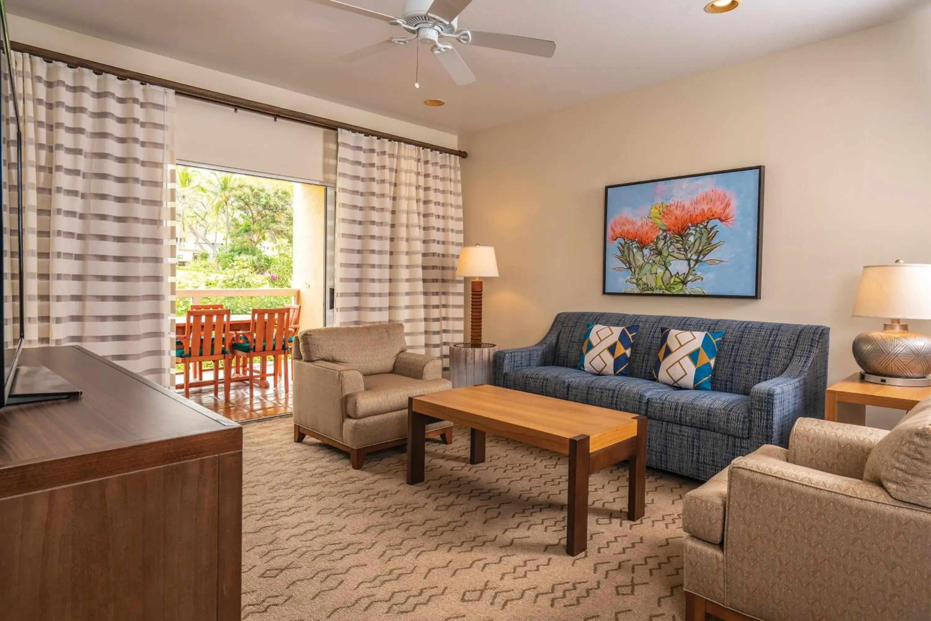 Living room in Kona Coast Resort Living room in Kona Coast Resort