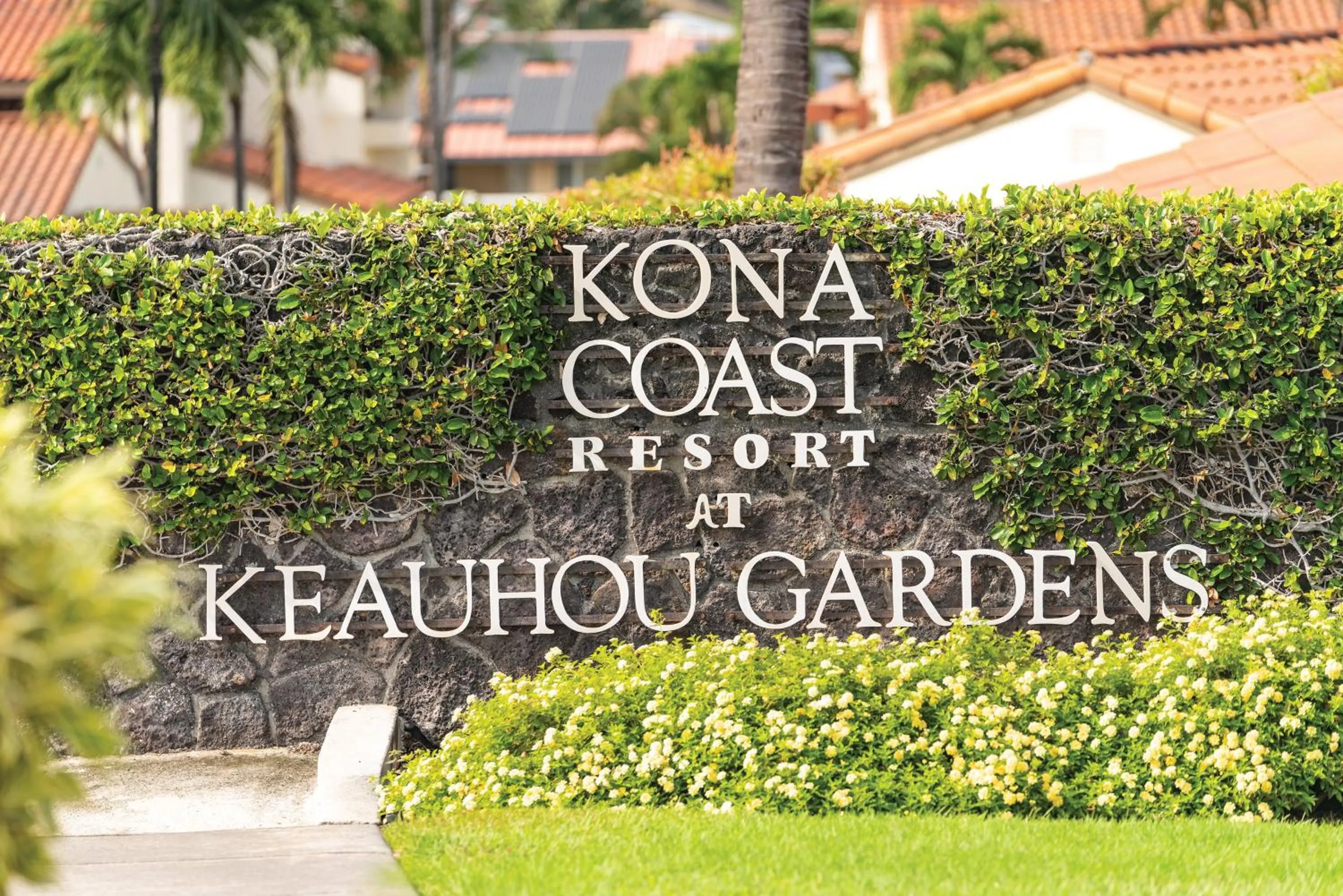 Decorative detail in Kona Coast Resort