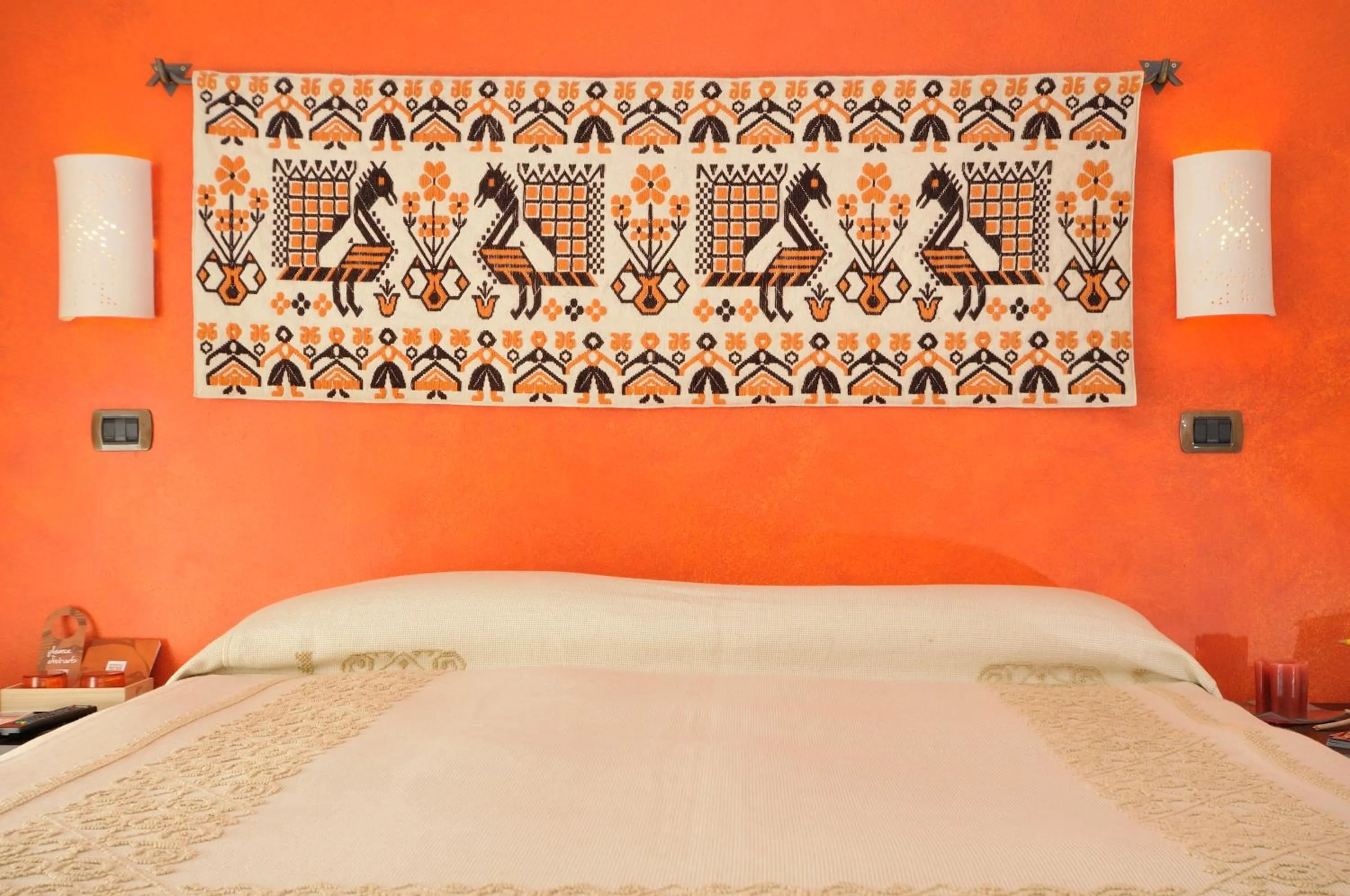 Decorative detail, Bed in Le Stanze di Patika