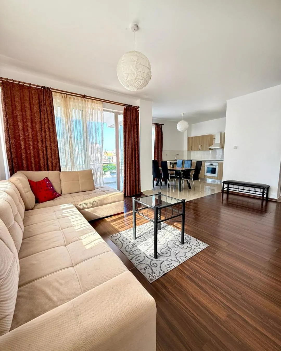 Living room in RIX Apartments