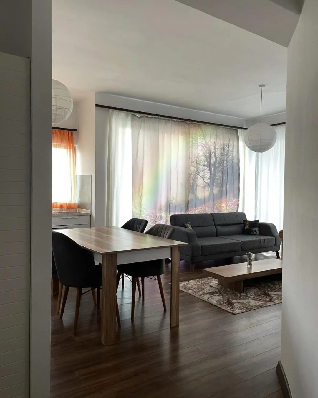 Seating area in RIX Apartments