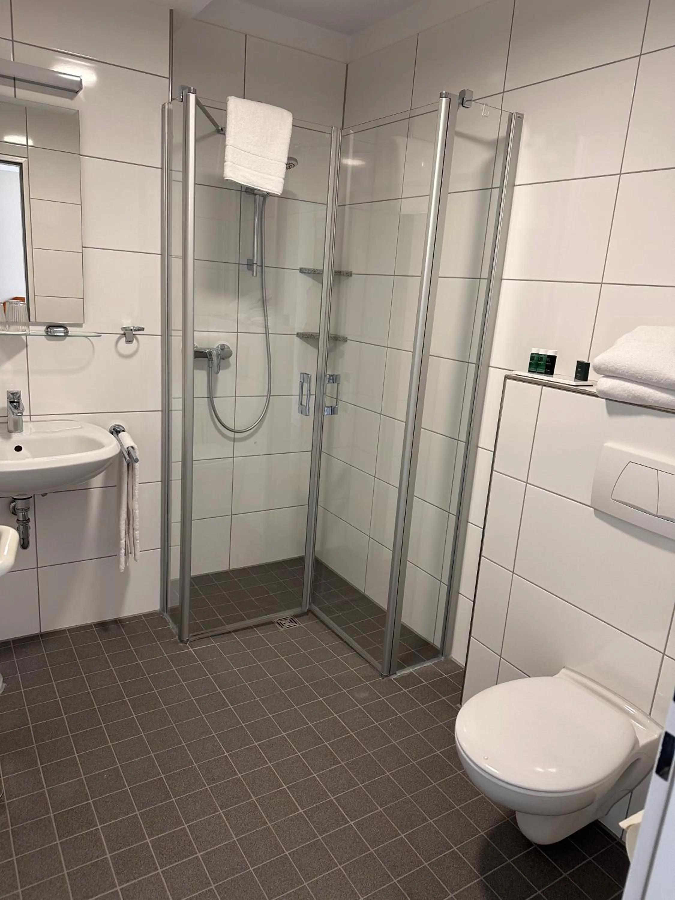 Shower in Hotel Nahetal