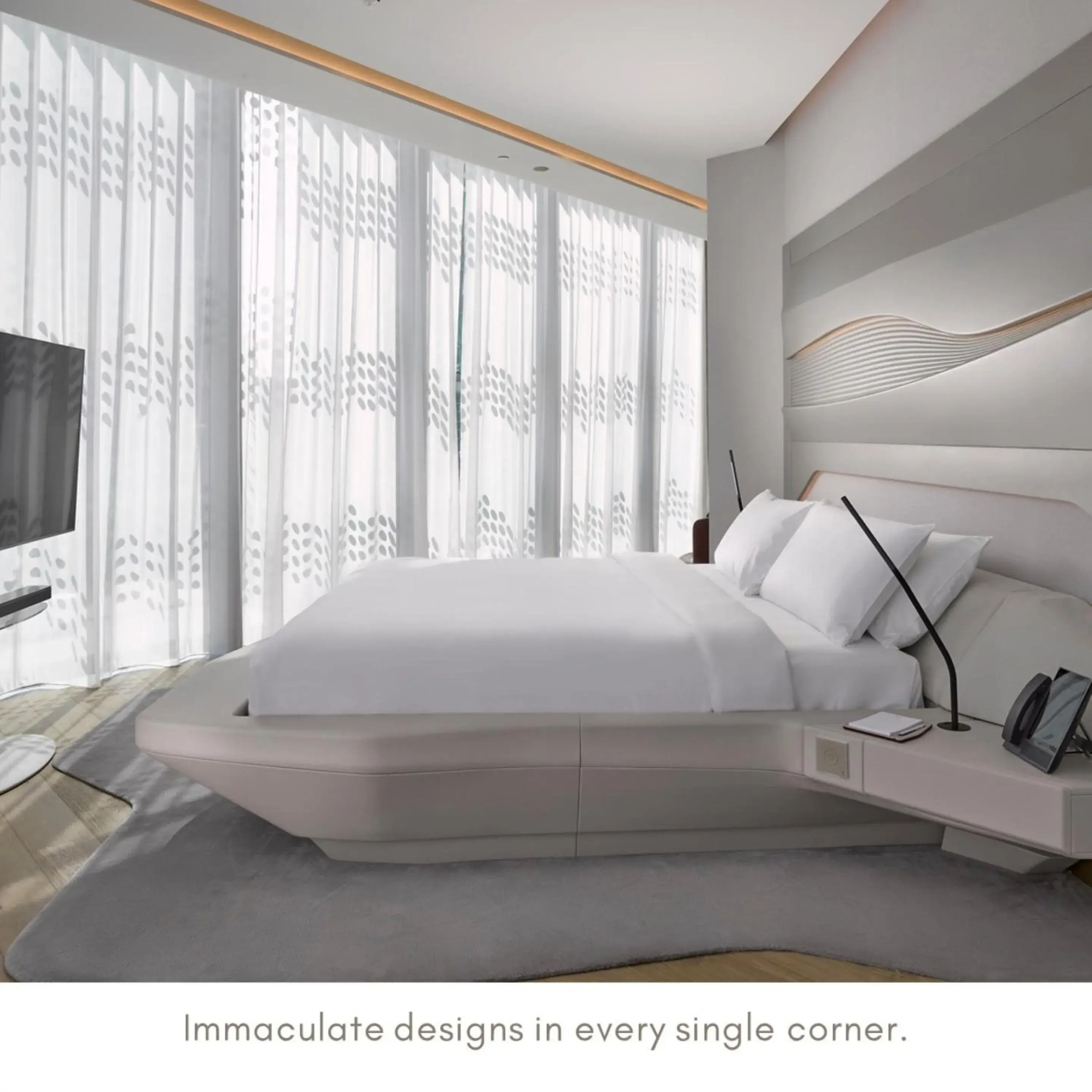 Bedroom, Bed in ME Dubai by Meliá Bedroom, Bed in ME Dubai by Meliá