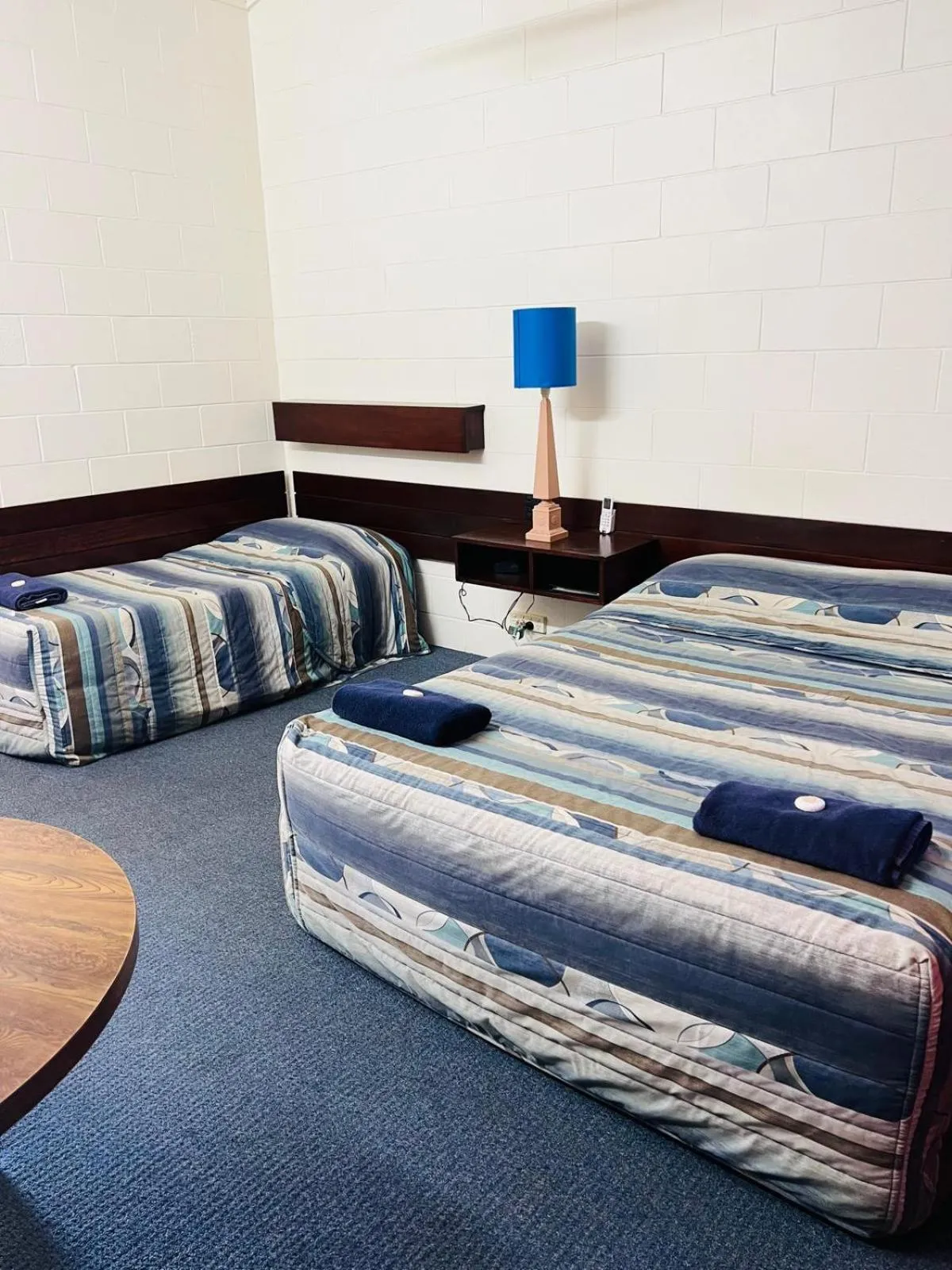 Bed in Peppercorn motor inn