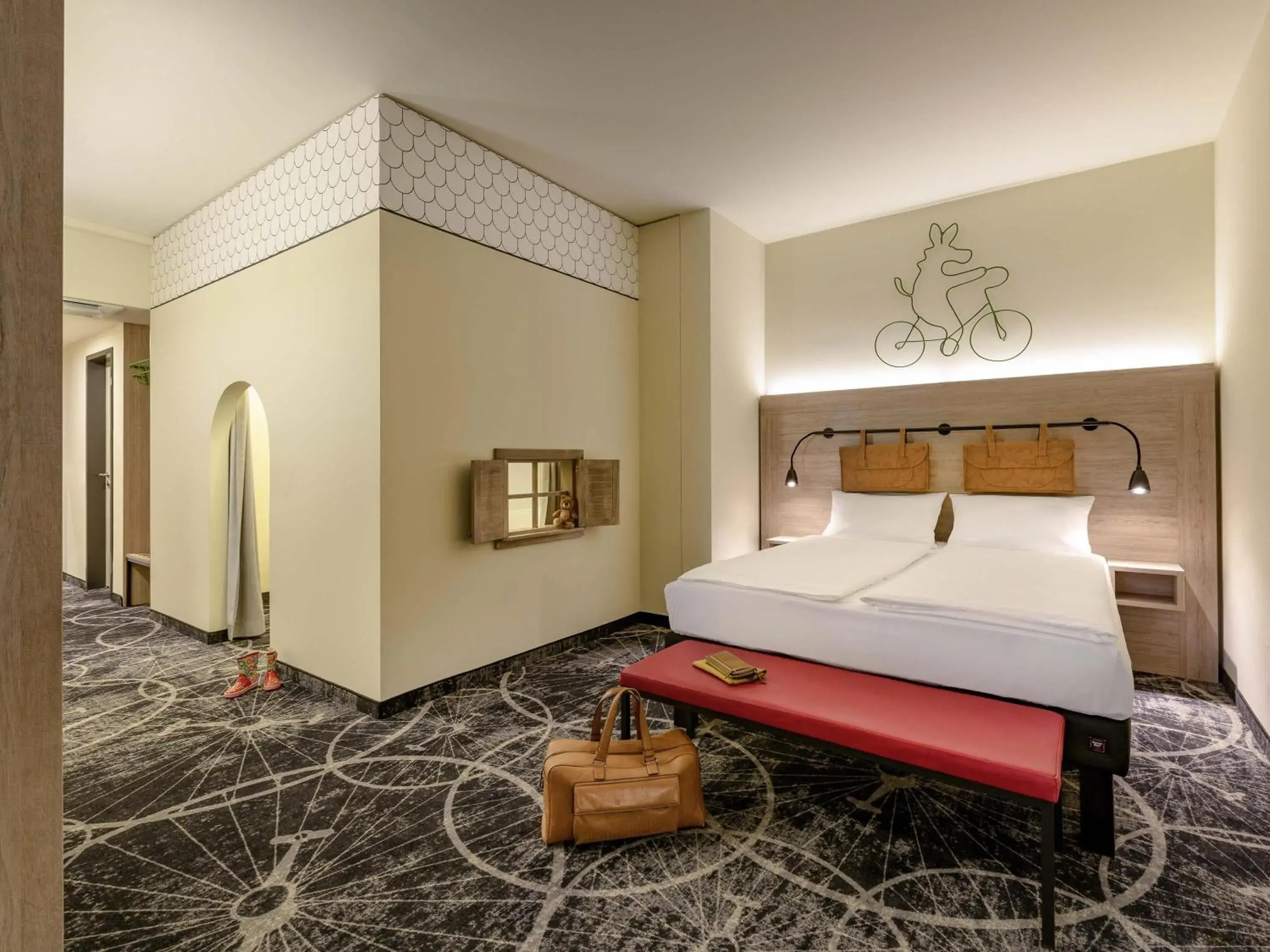 Family Room with Double Bed and Bunk Bed in ibis Styles Magdeburg Family Room with Double Bed and Bunk Bed in ibis Styles Magdeburg