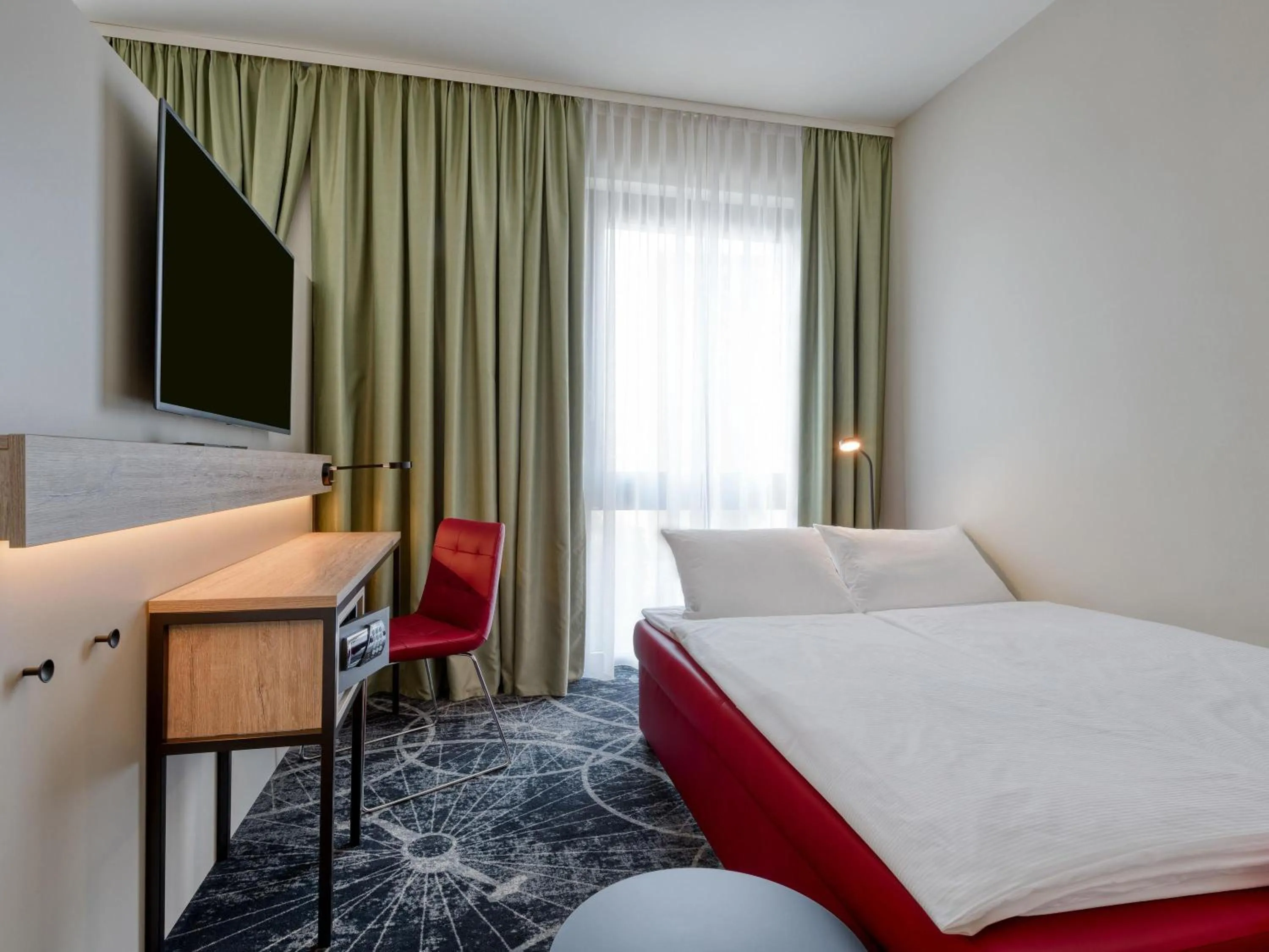 Bedroom, Bed in ibis Styles Magdeburg